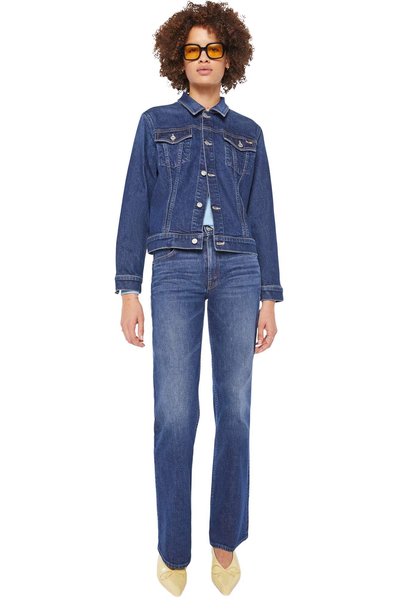 MOTHER Denim Bruiser Jacket in Perfectly Imperfect