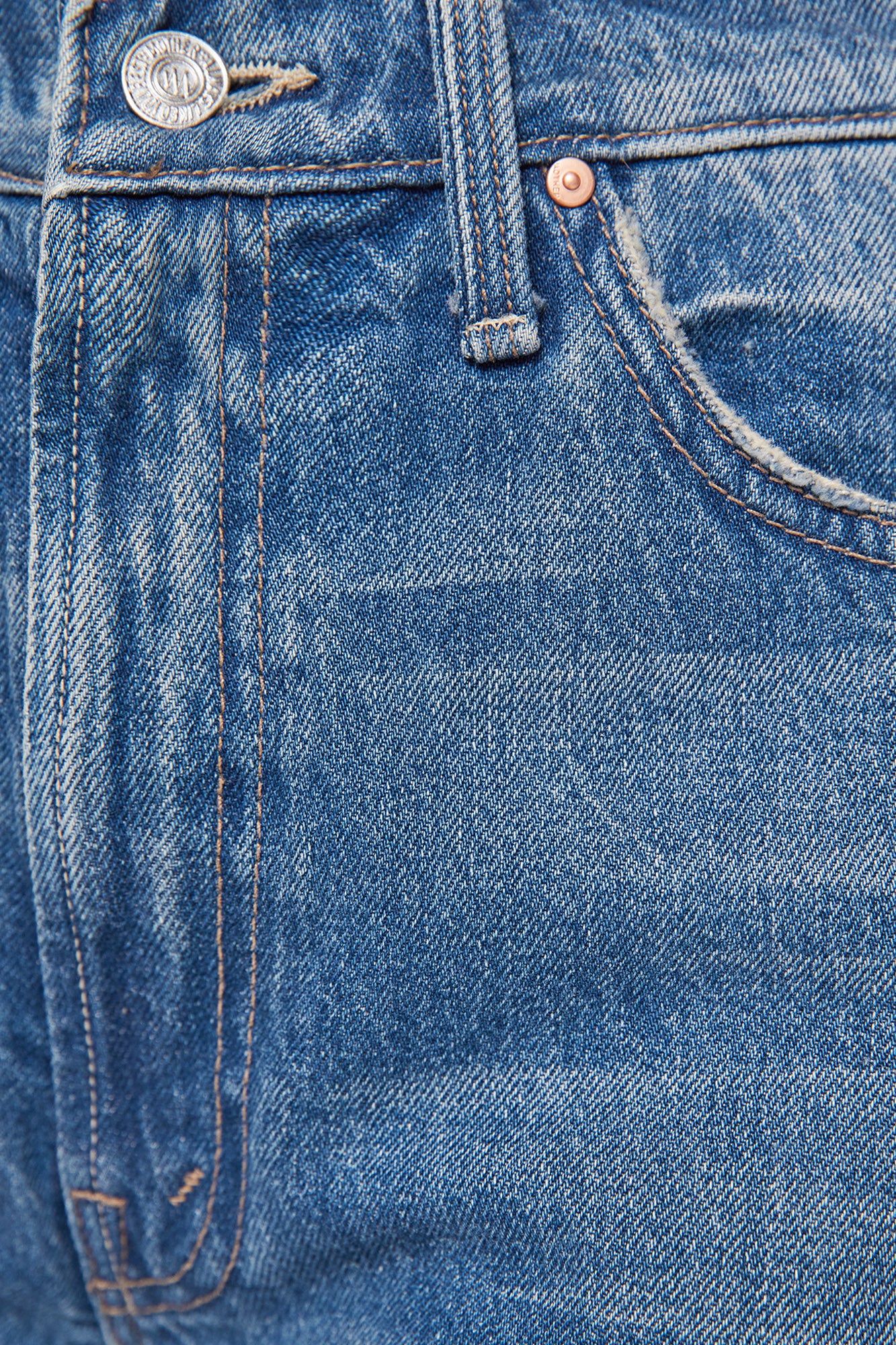 MOTHER Denim Ditcher Roller Zip Sneak in Remember When