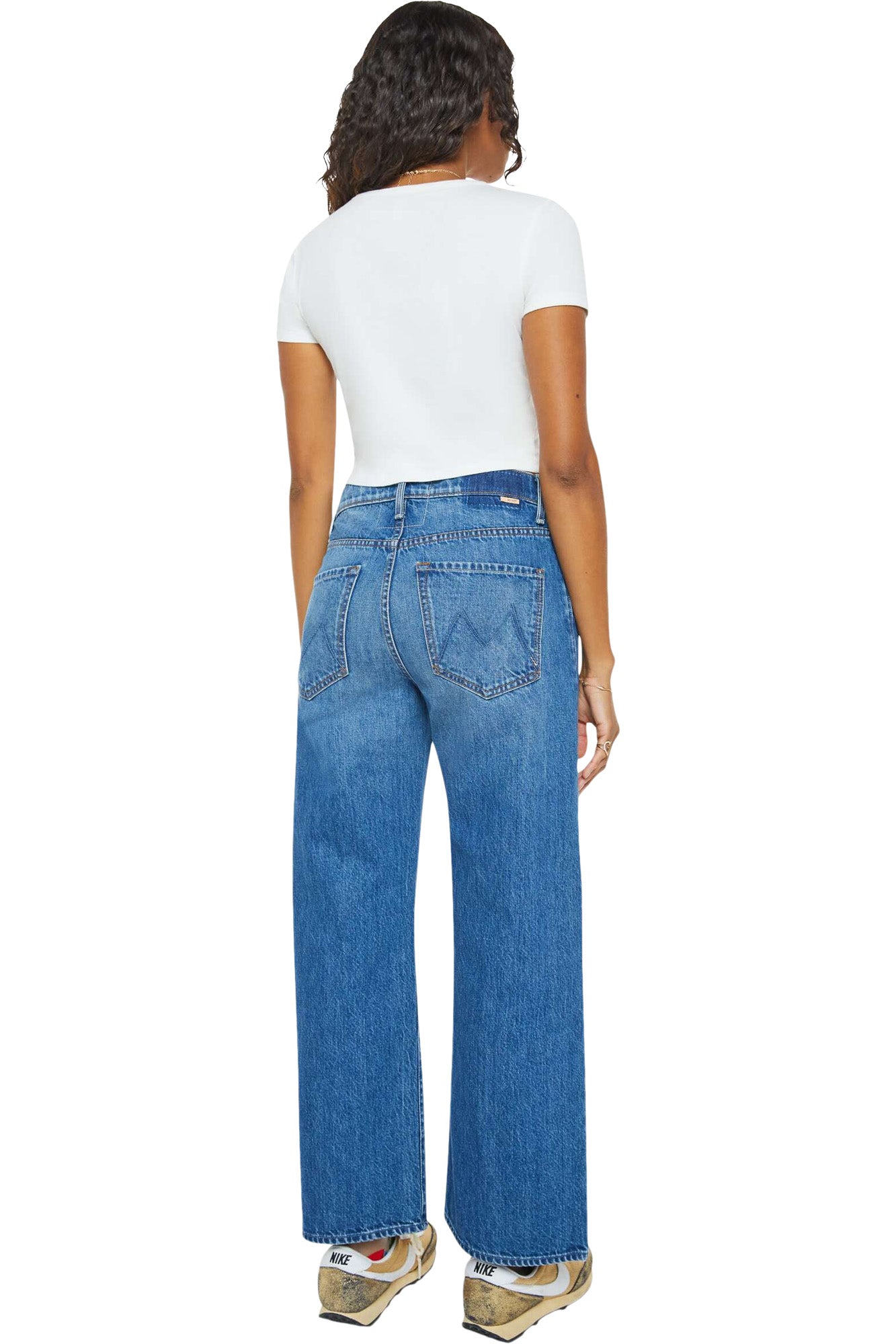 MOTHER Denim Dodger Ankle in Green Thumb