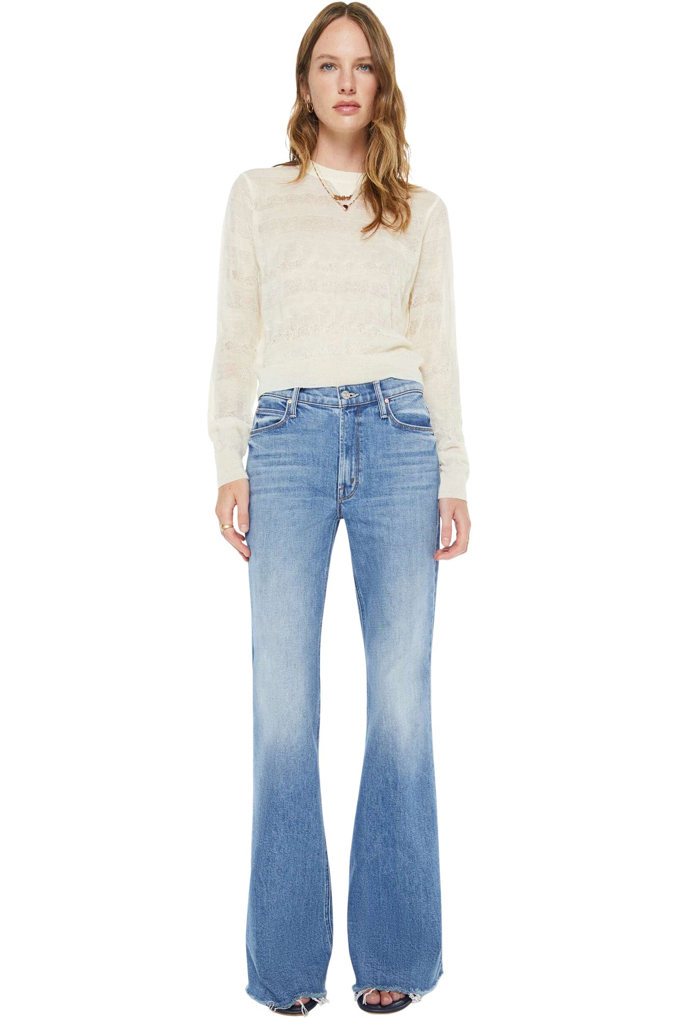 MOTHER Denim Doozy Fray in Heads or Tails