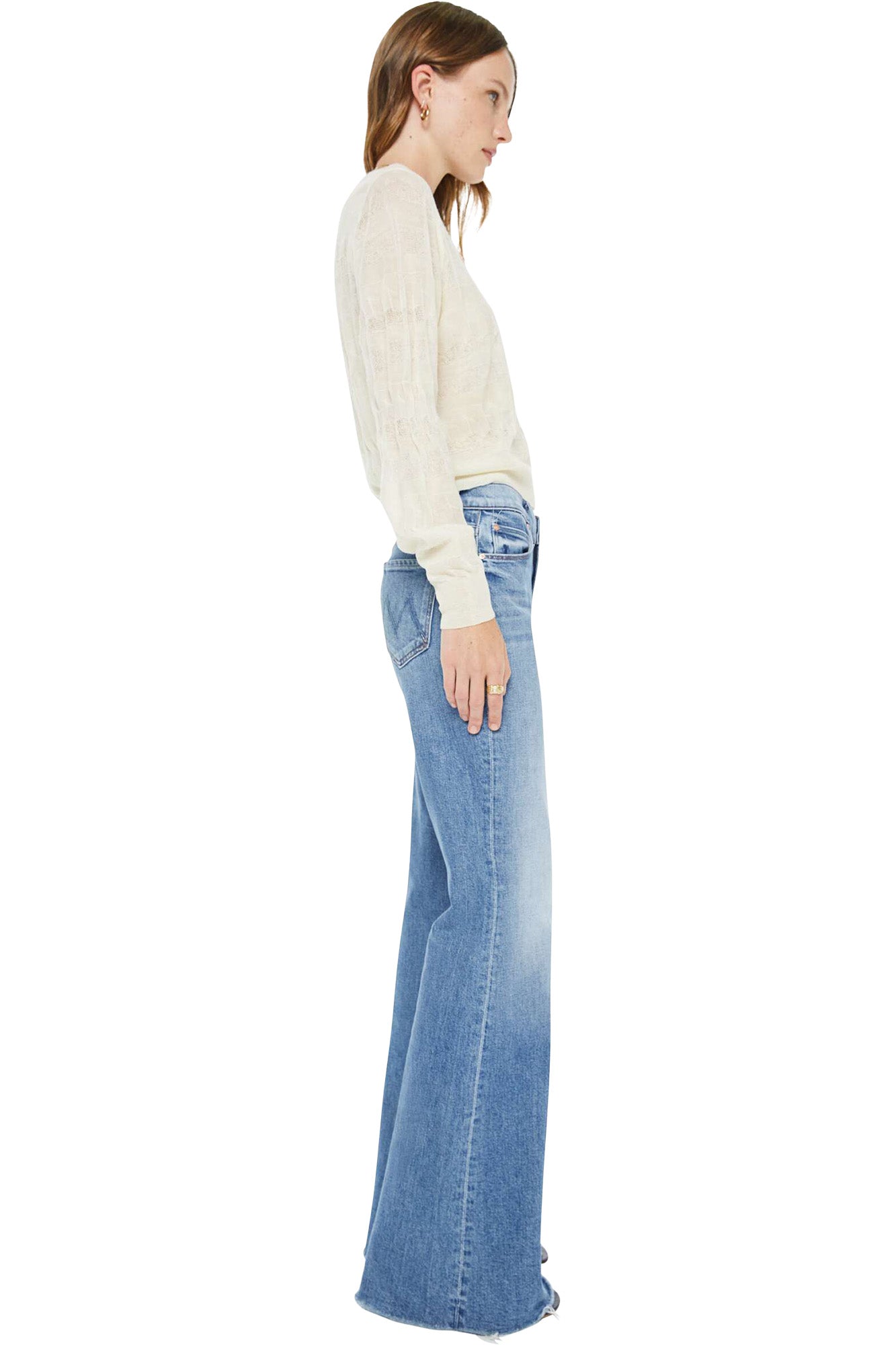 MOTHER Denim Doozy Fray in Heads or Tails
