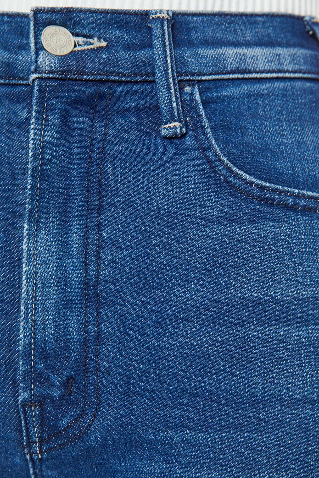 MOTHER Denim Hustler Flood Fray in Whatever You Want