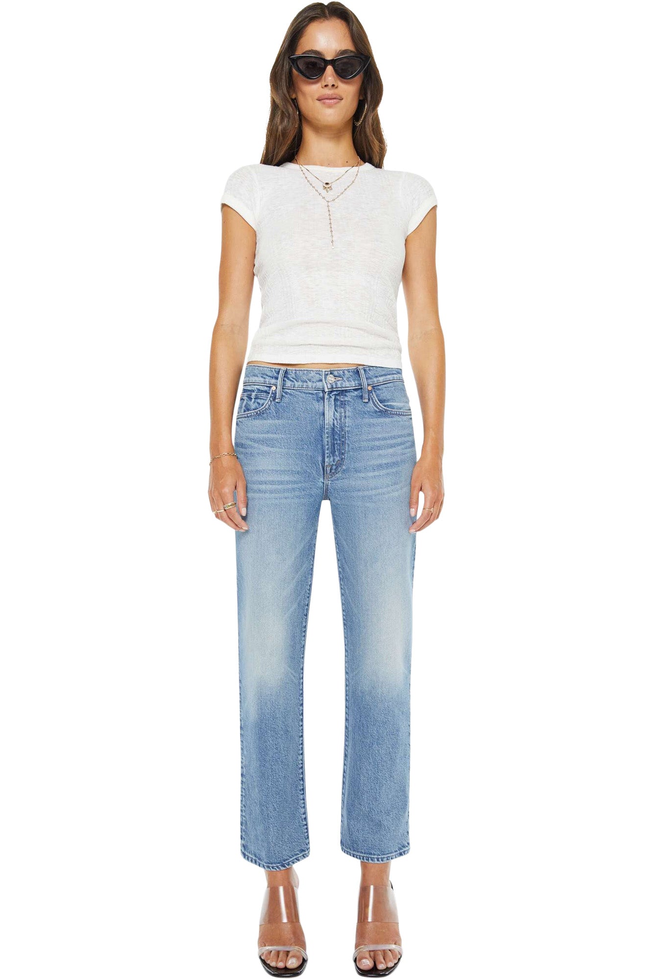 MOTHER Denim Kick It Ankle in Birds Gone Wild