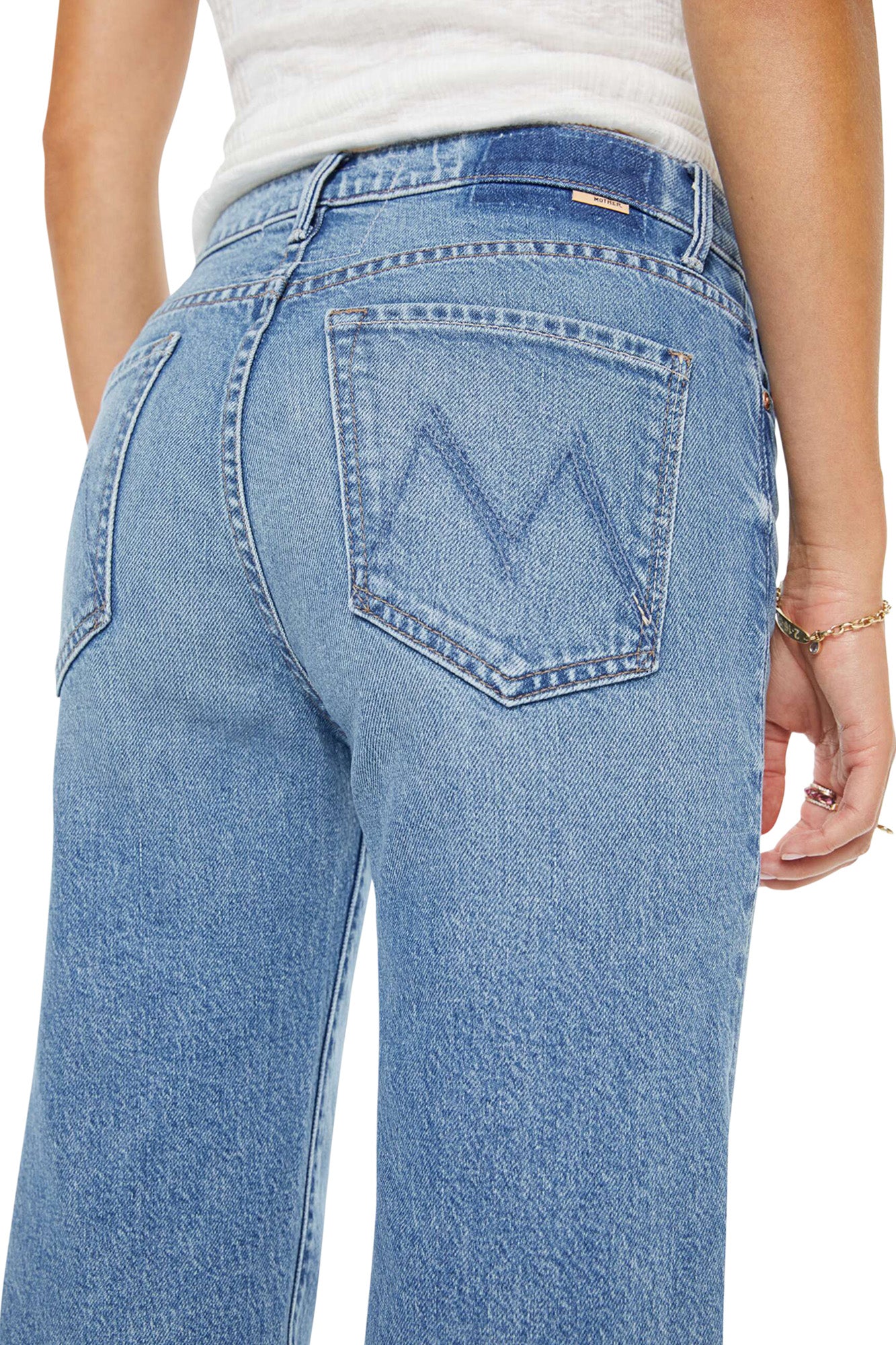 MOTHER Denim Kick It Ankle in Birds Gone Wild