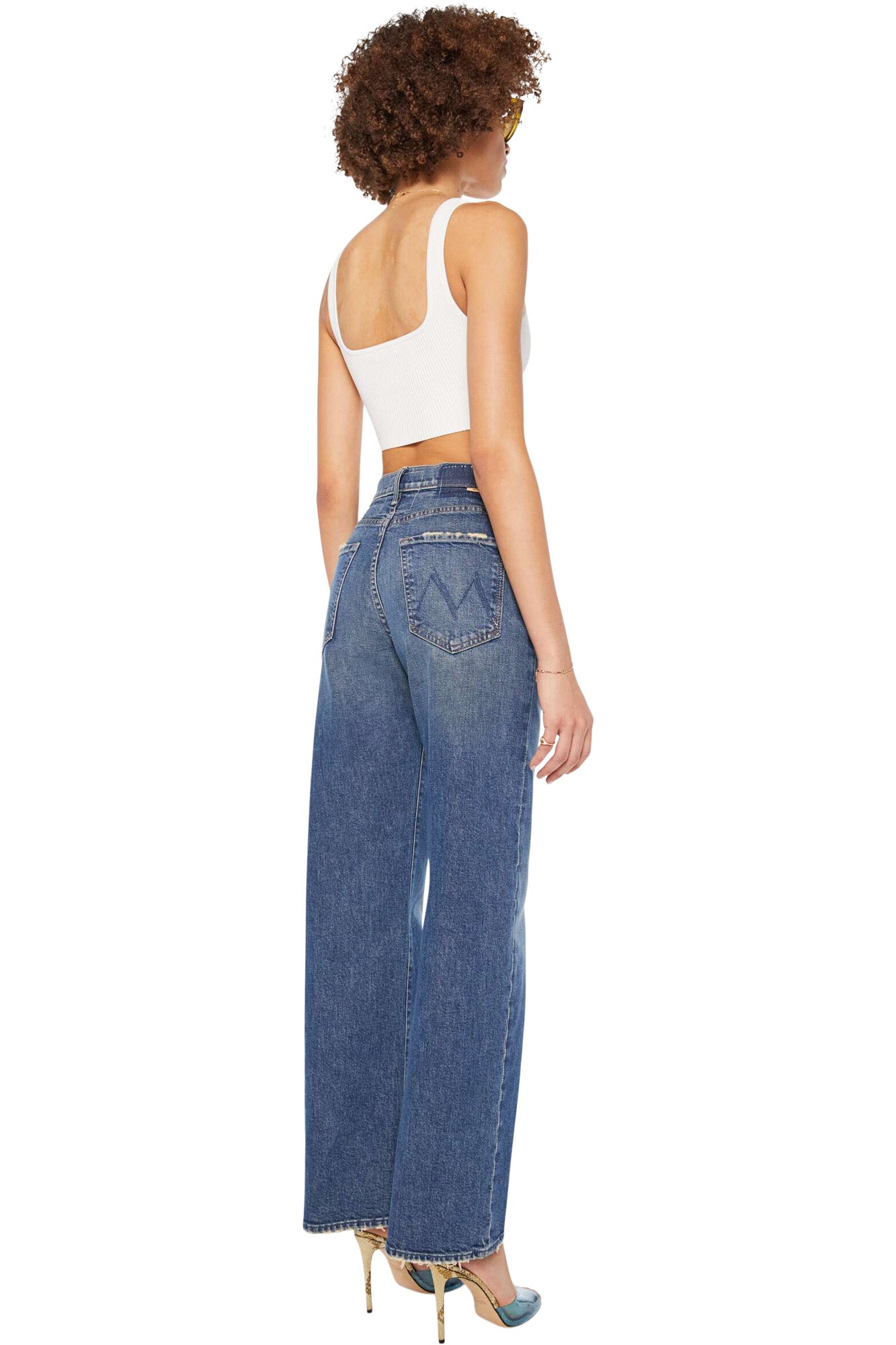 MOTHER Denim Lasso Sneak in Punk Nouveau