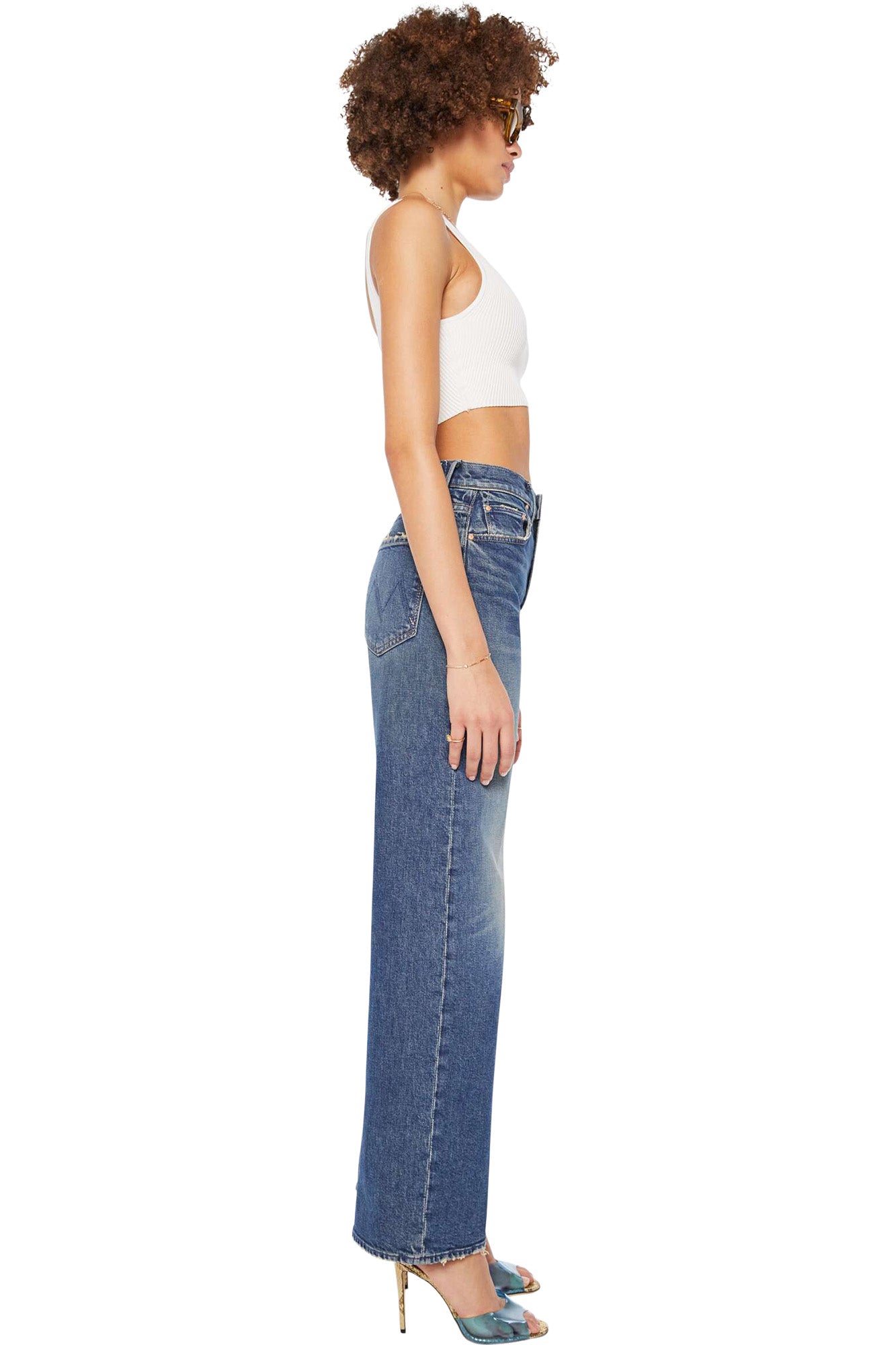 MOTHER Denim Lasso Sneak in Punk Nouveau