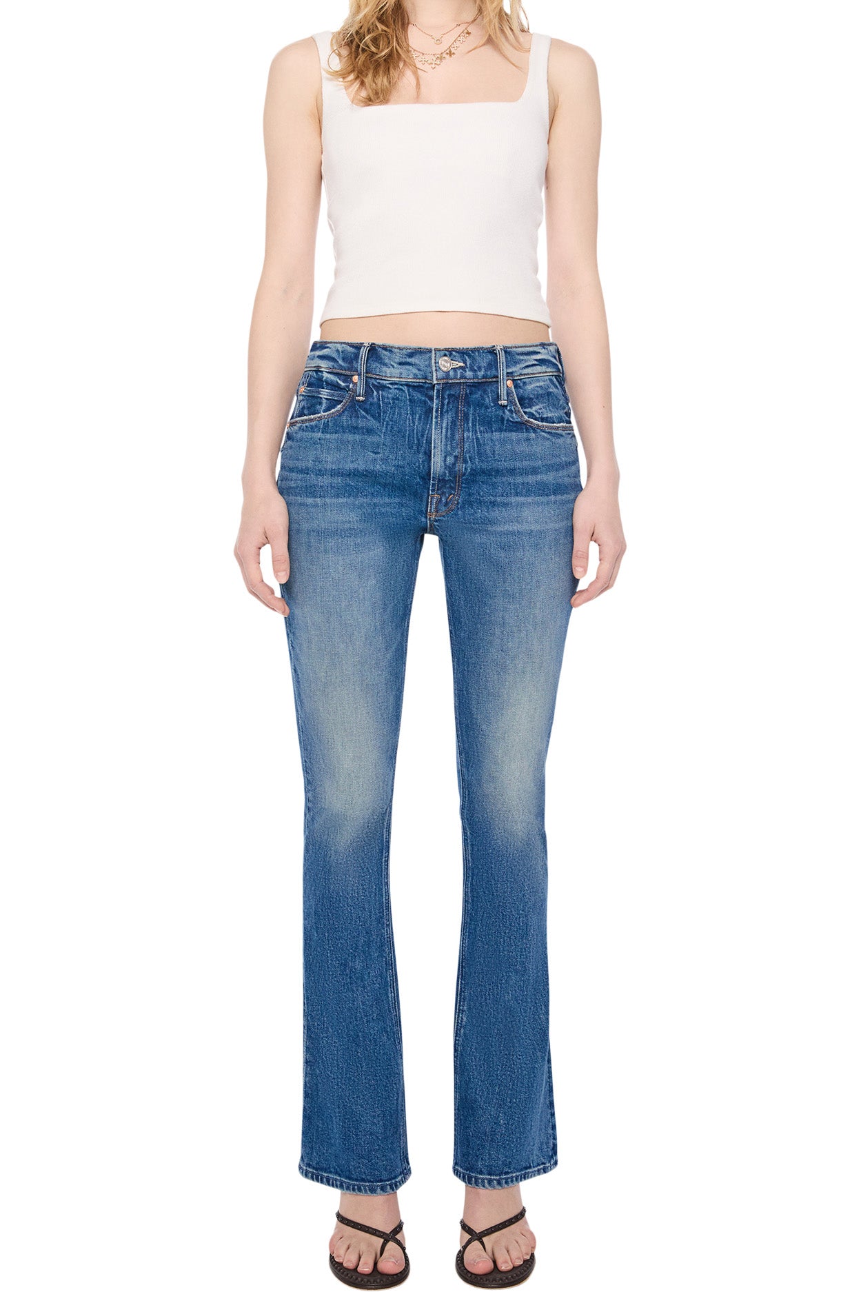 MOTHER Denim Lil Runaway in On a Roll