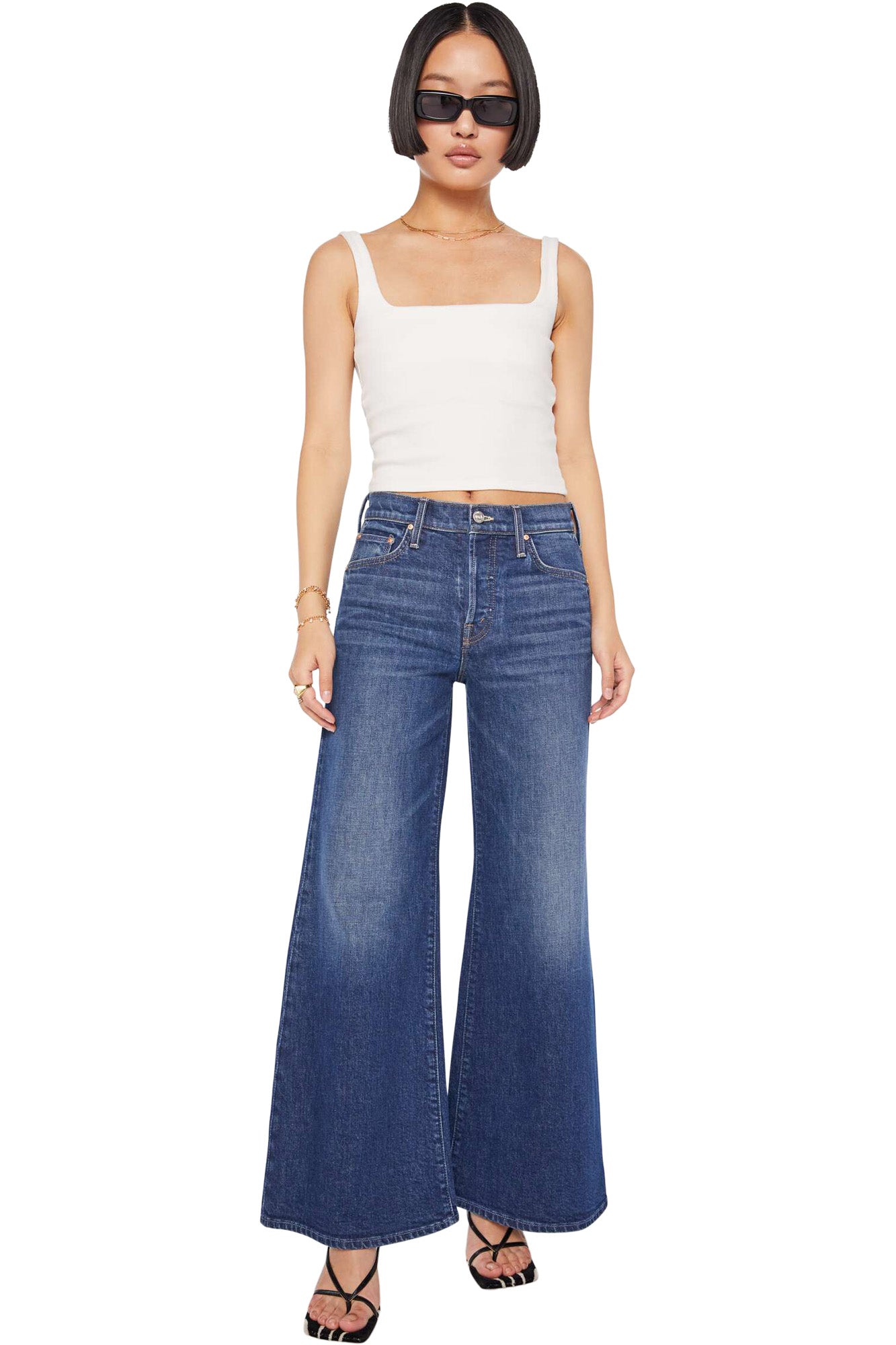 MOTHER Denim Lil Tomcat Roller Skimp in Perfectly Imperfect