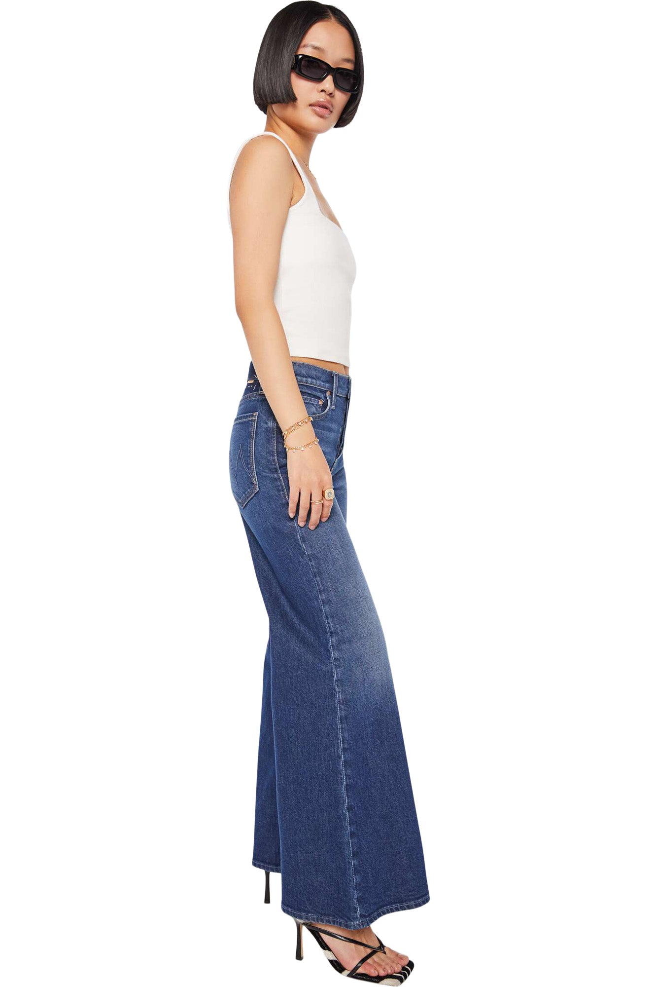 MOTHER Denim Lil Tomcat Roller Skimp in Perfectly Imperfect