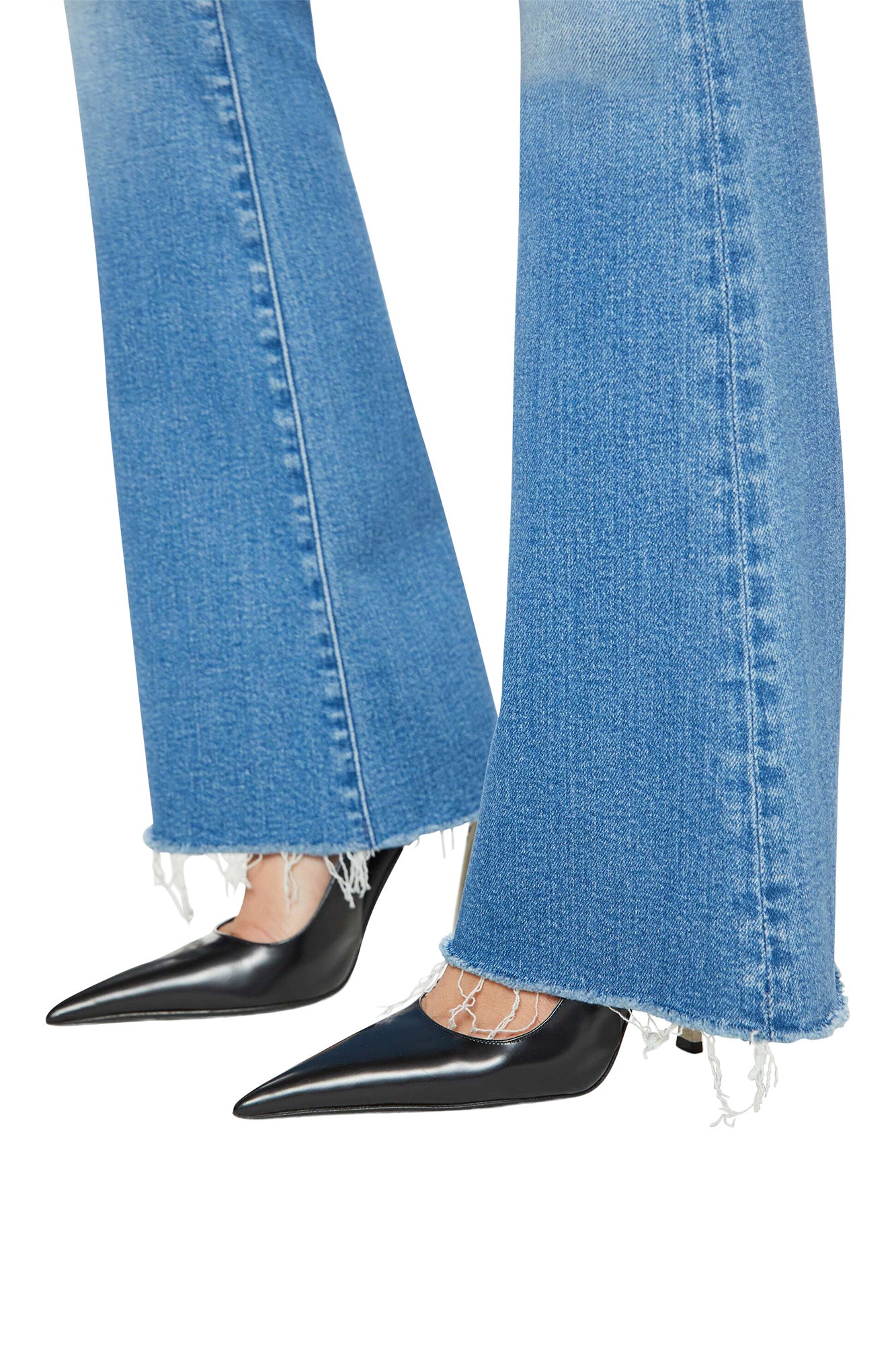 MOTHER Denim Lil Weekender Fray in Read Between the Lines
