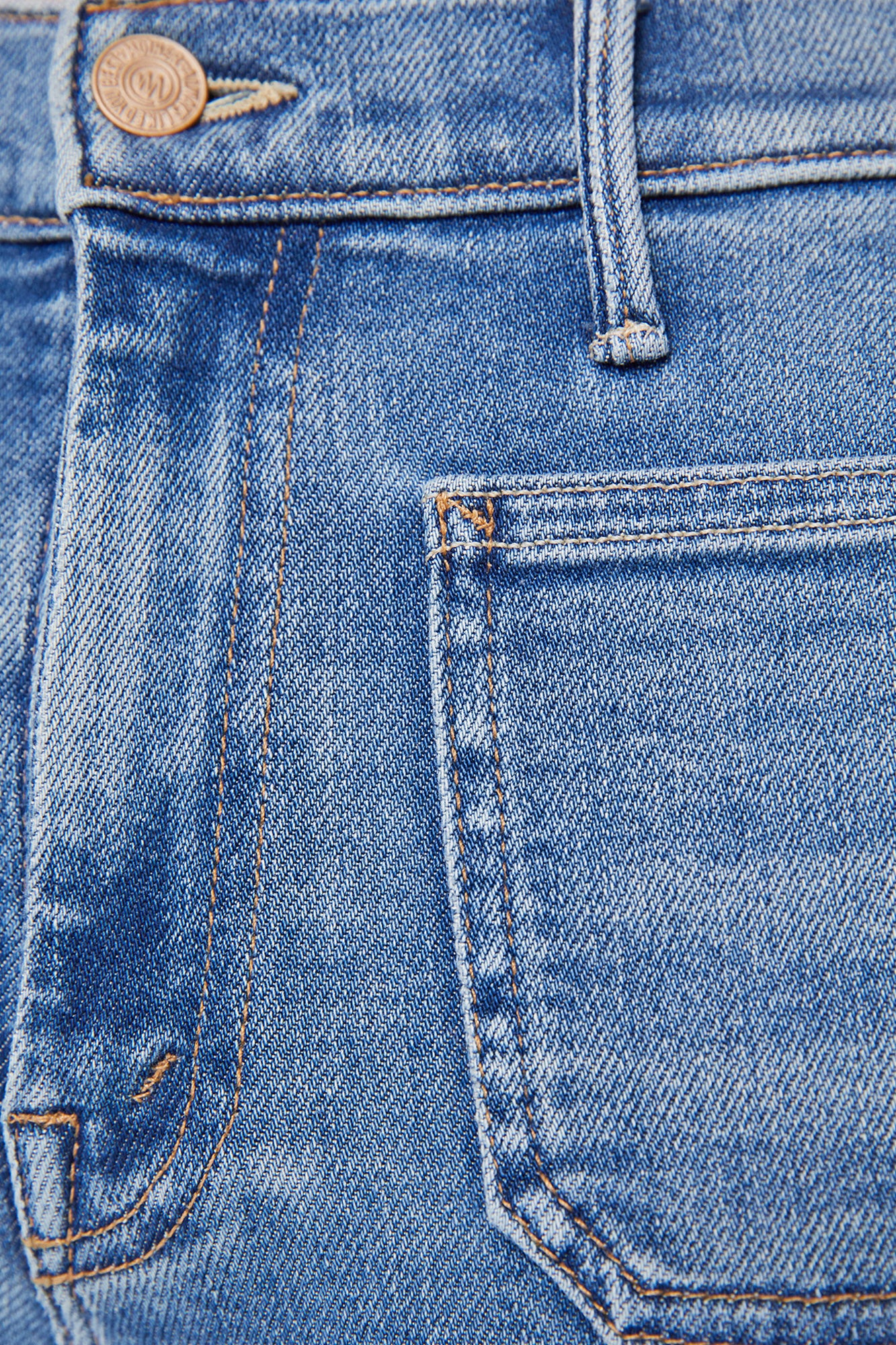 MOTHER Denim Lil' Patch Pocket Weekender in Poppin Wheelies