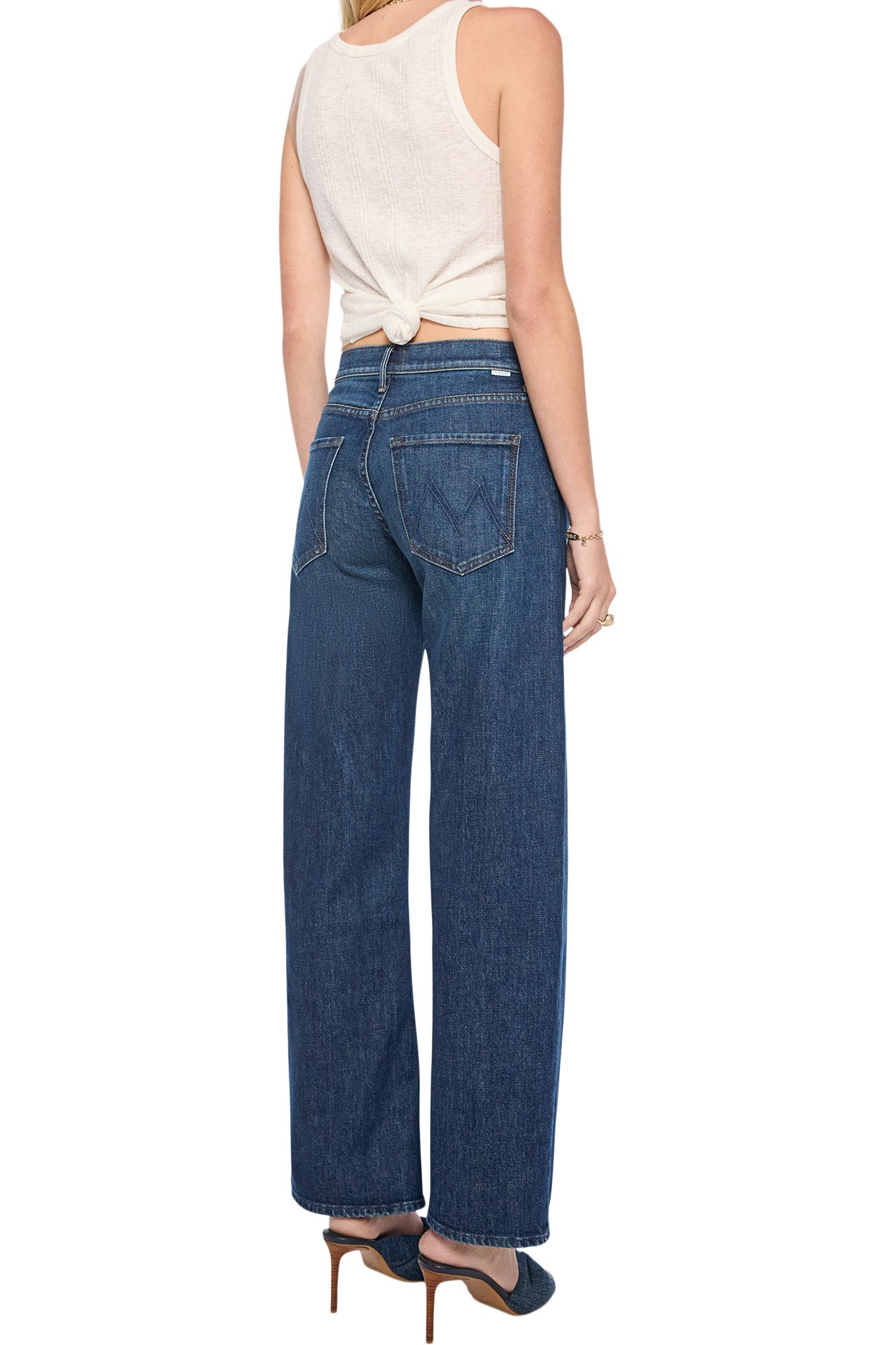 MOTHER Denim Mid Rise Lasso Sneak in That Belongs in a Museum