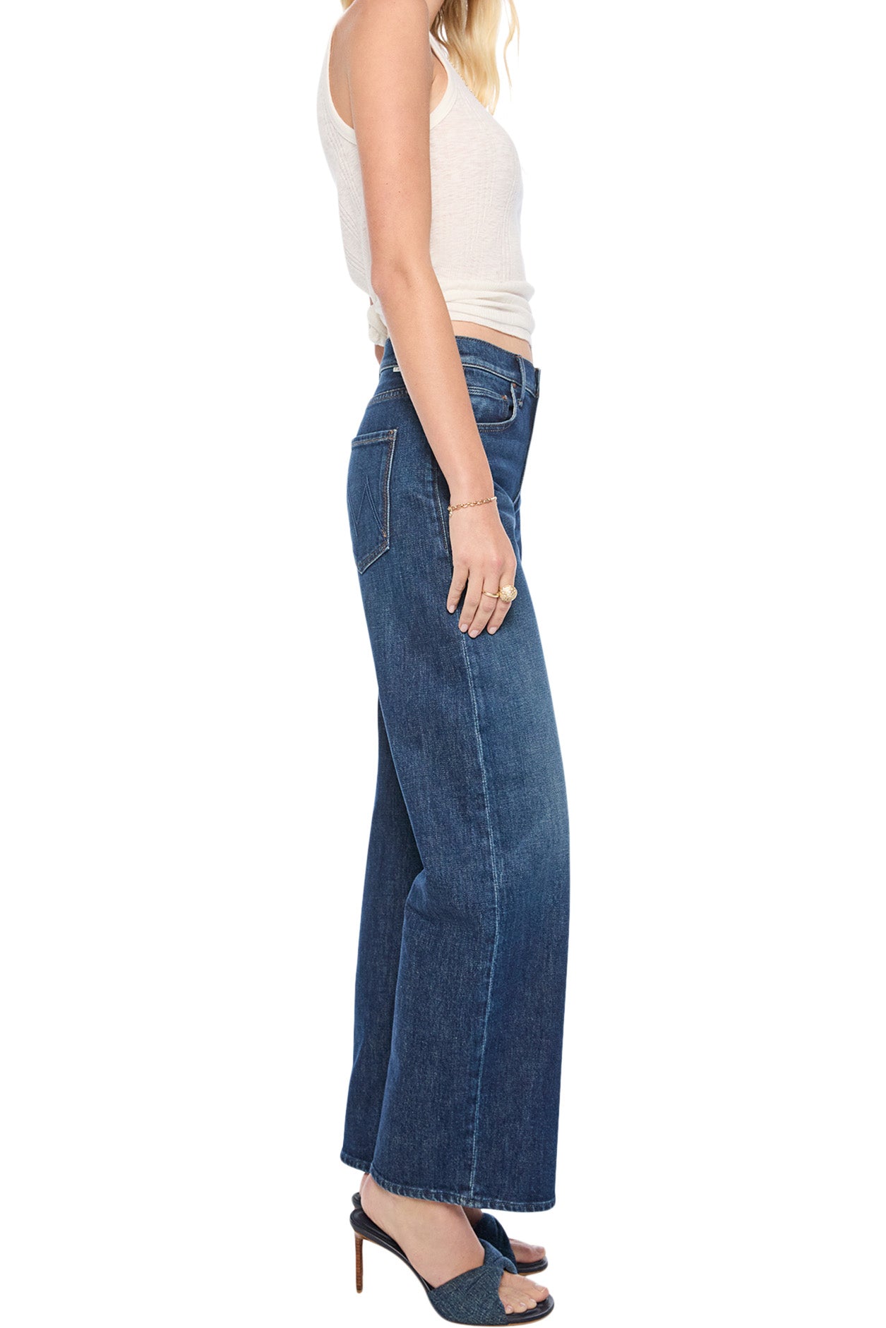 MOTHER Denim Mid Rise Lasso Sneak in That Belongs in a Museum