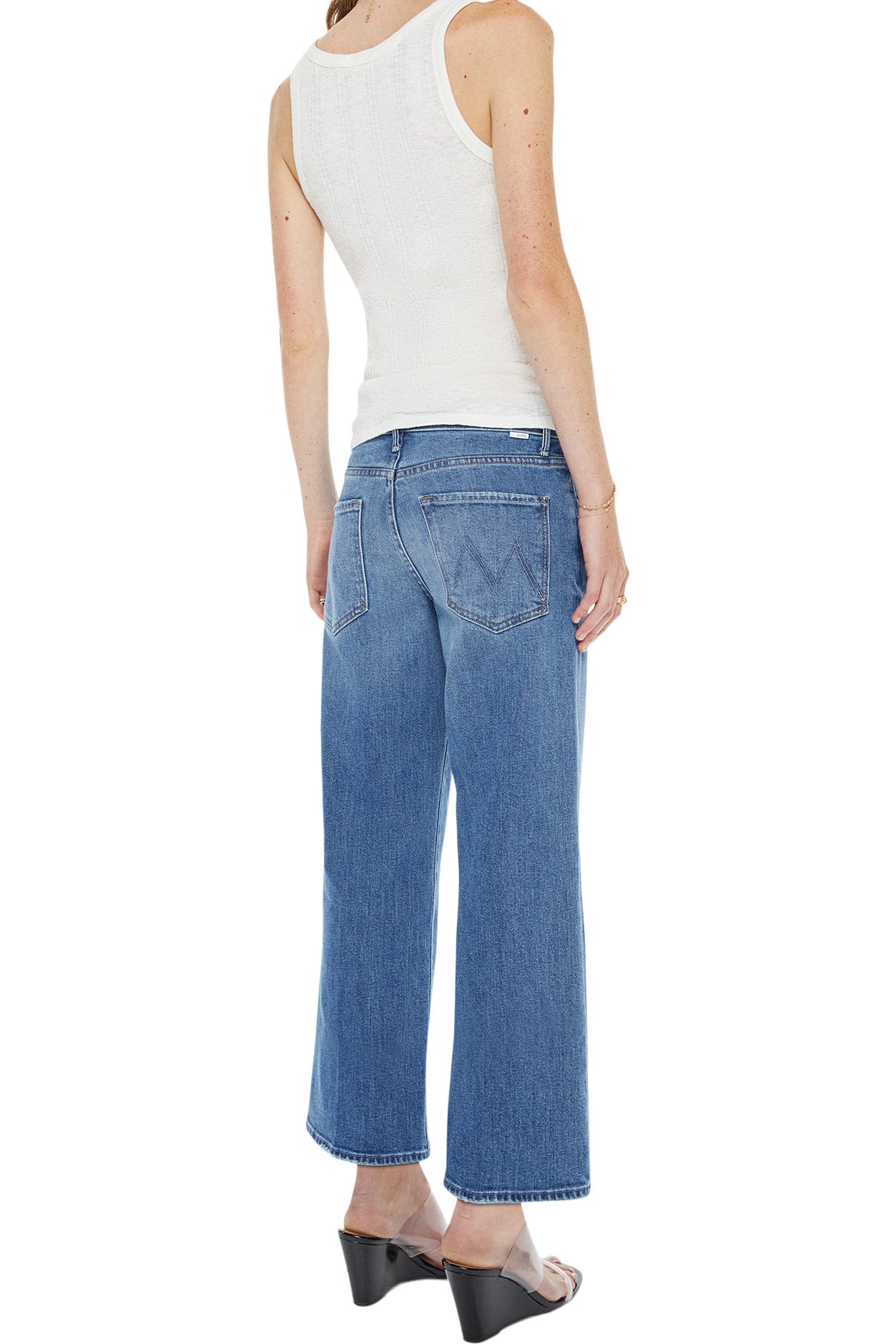 MOTHER Denim Mid Rise Maven Ankle in All Your Eggs in One Basket