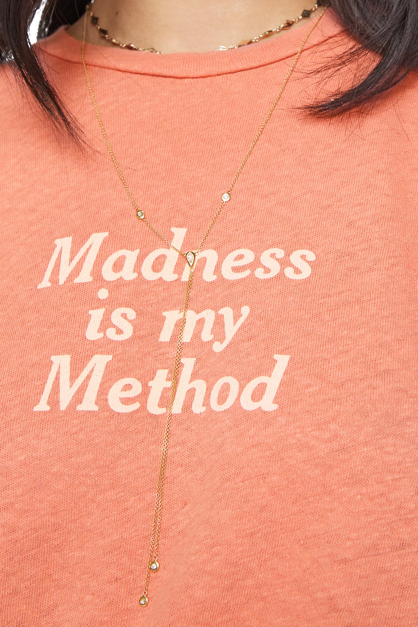 MOTHER Denim Sinful Tee in Madness is My Method