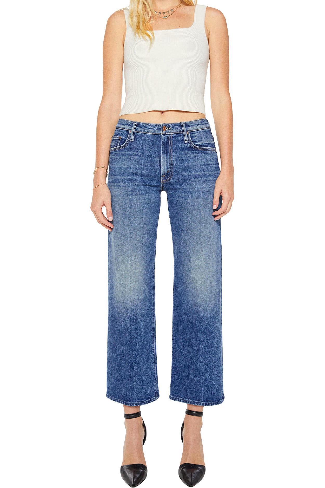 MOTHER Denim The Mid Rise Maven Flood
 in Thrill Seeker