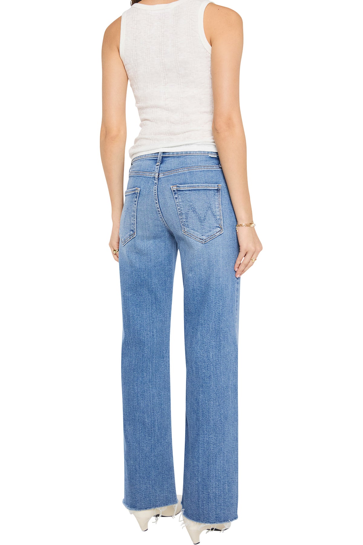 MOTHER Denim The Mid Rise Maven Skimp Fray in Diggin' It