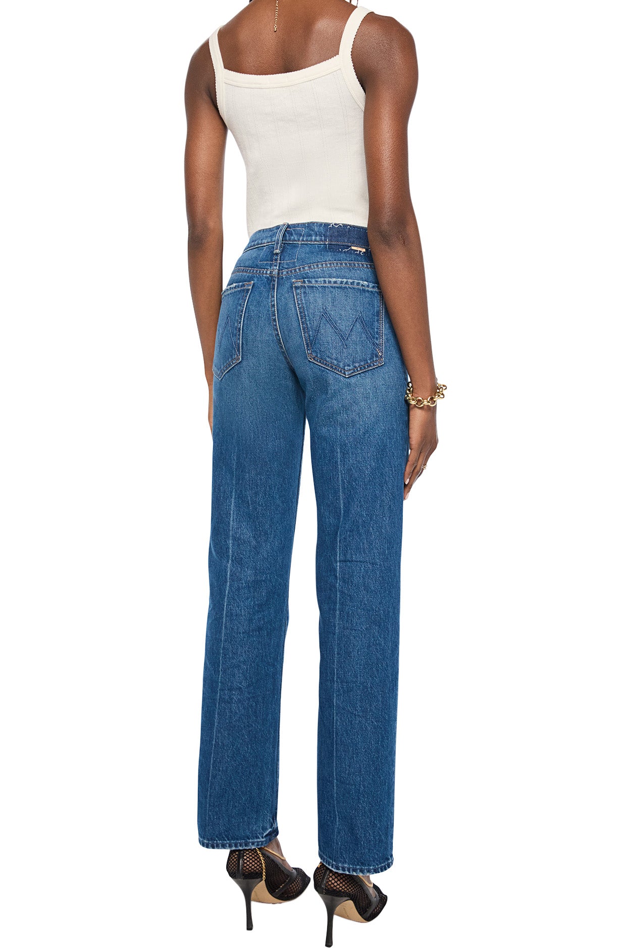 MOTHER Denim The Mid Rise Rambler Skimp in Call Me Wild