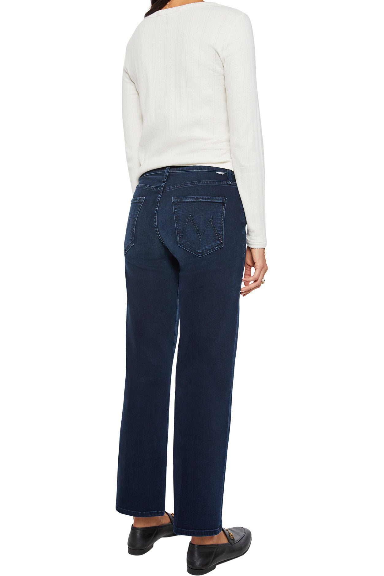 MOTHER Denim The Mid Rise Rambler Zip Ankle in Chip on My Shoulder