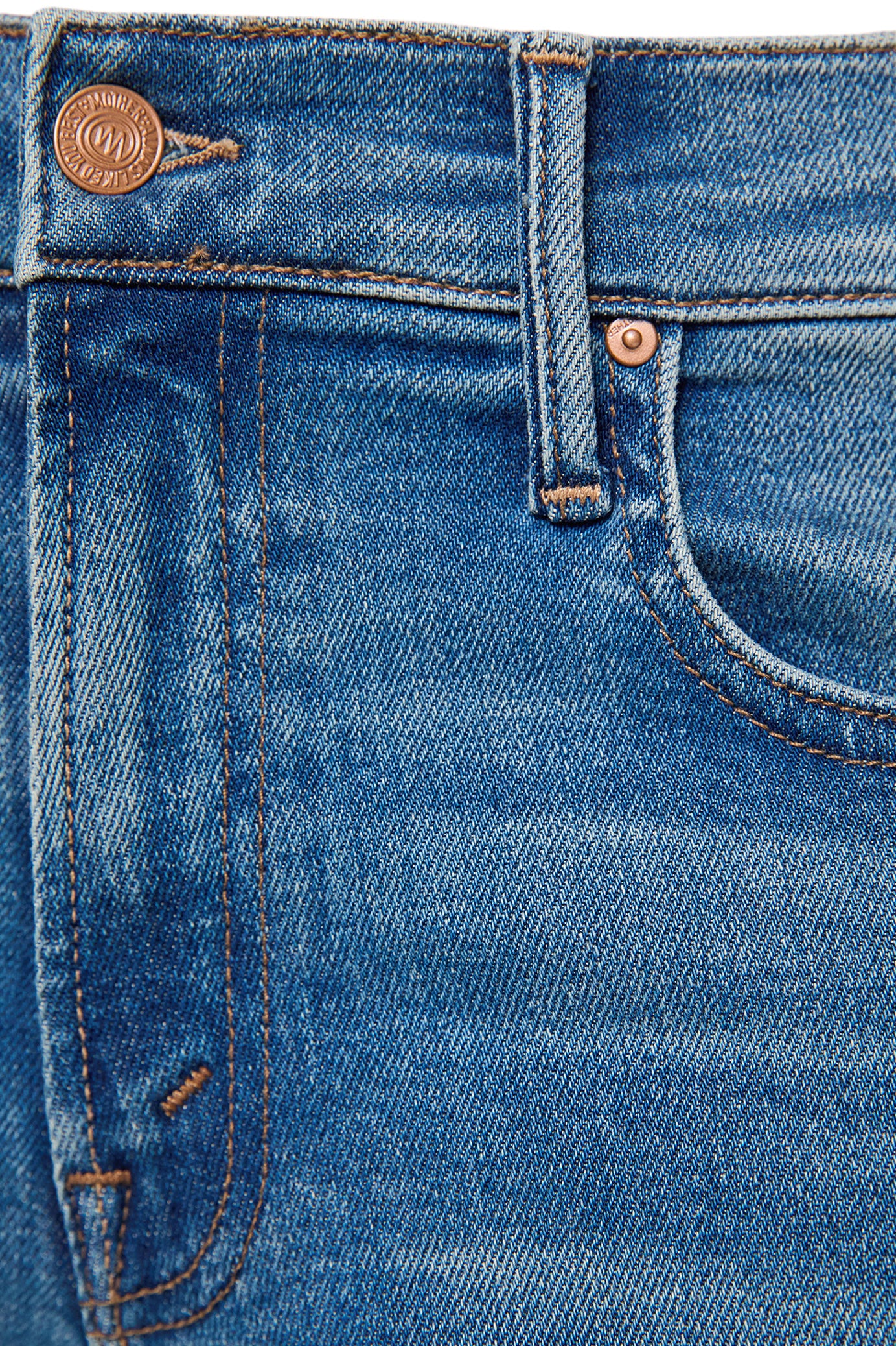 MOTHER Denim The Mid Rise Sidestepper Twist Sneak in Strike it Rich