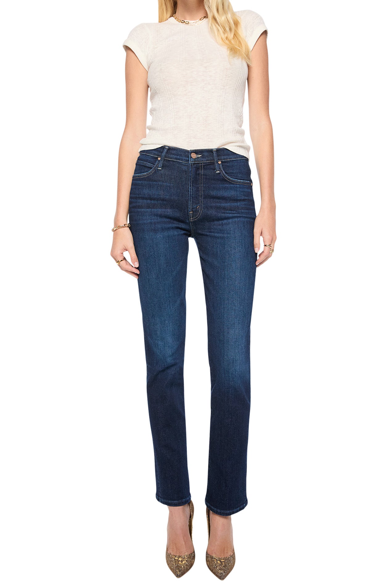 MOTHER Denim The Rascal Skimp in Hard Stop Honey
