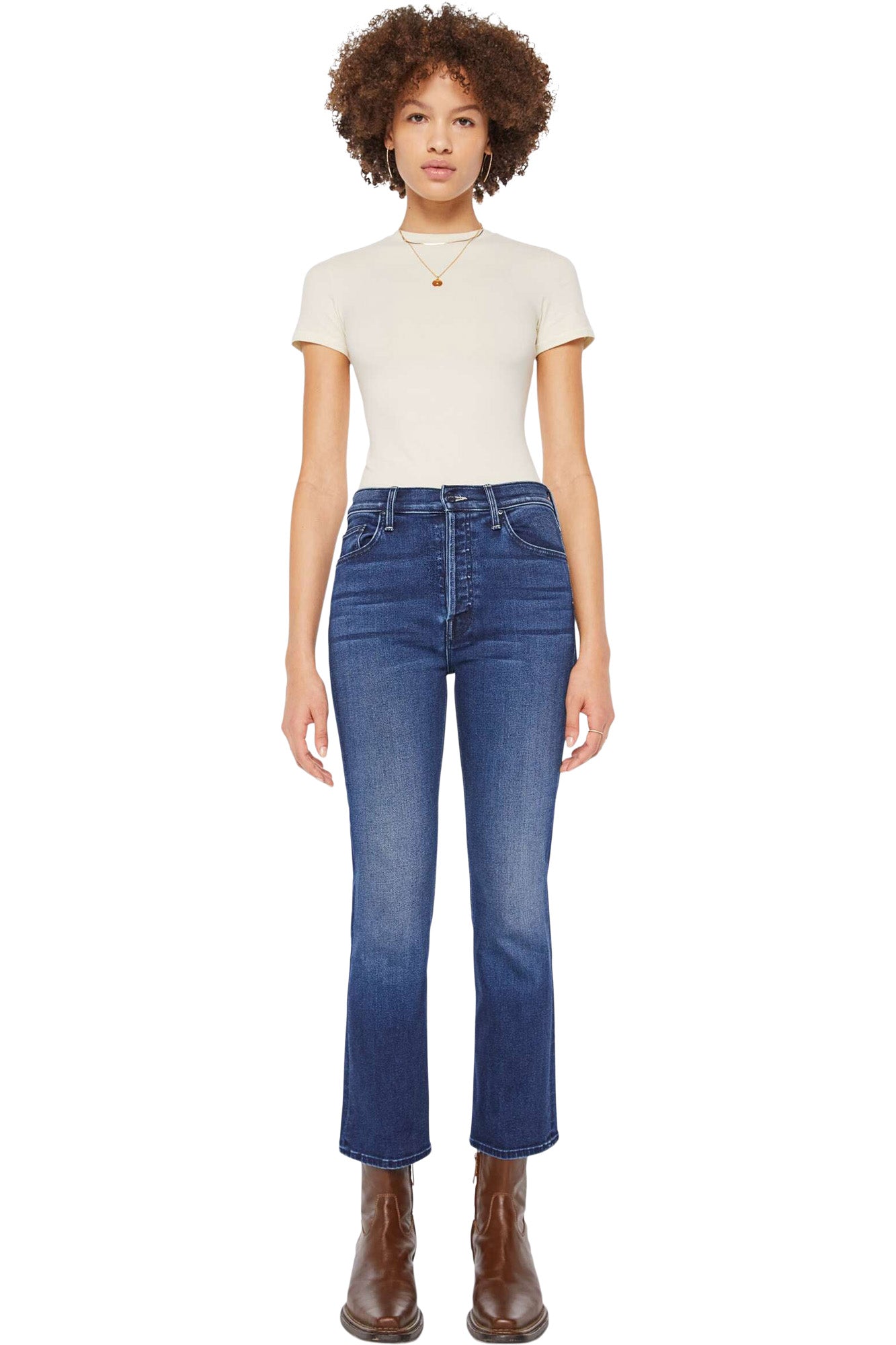 MOTHER Denim Tripper Ankle in Homecoming High