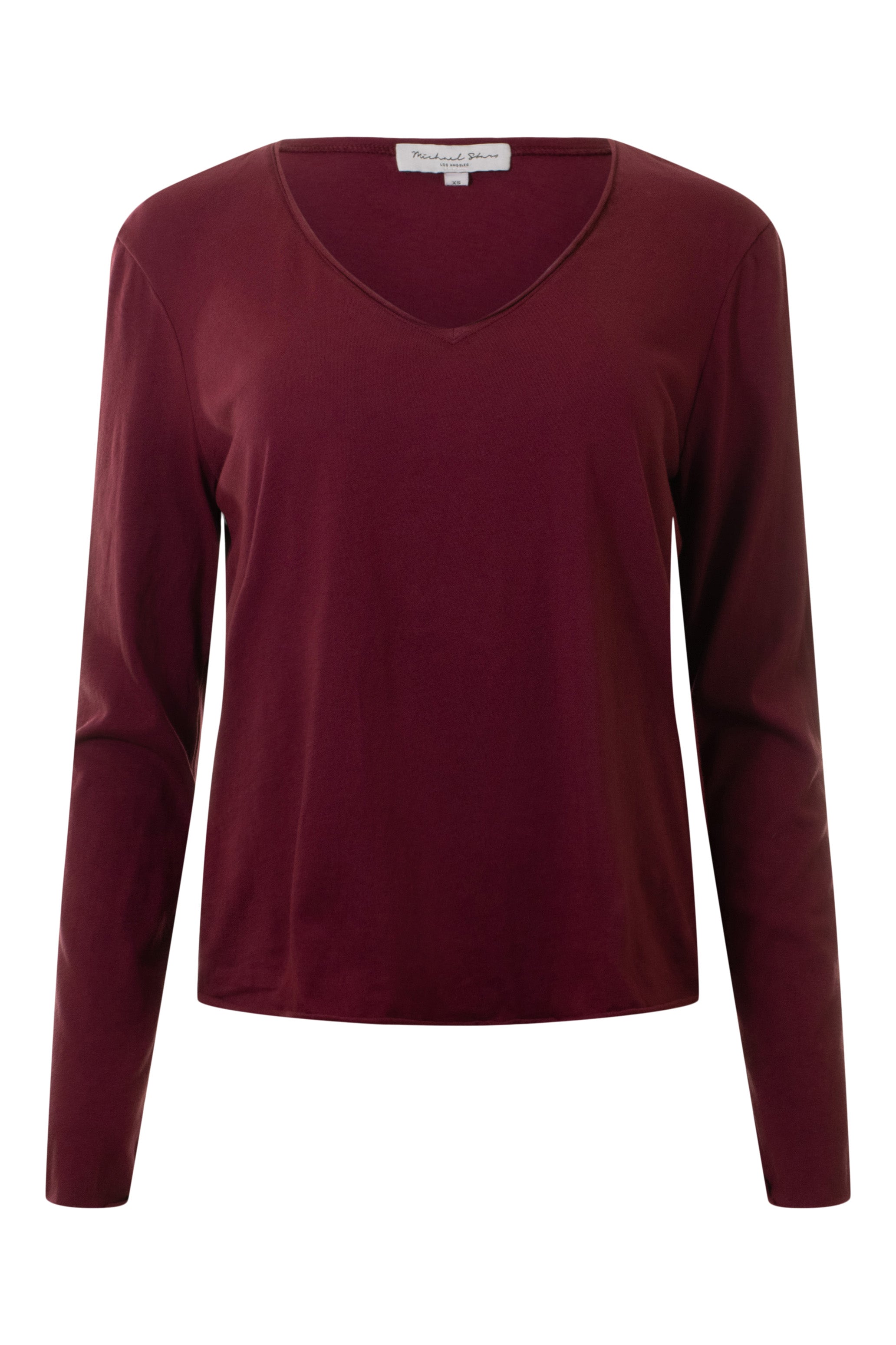 Michael Stars Kailee V-neck Long Sleeve Tee