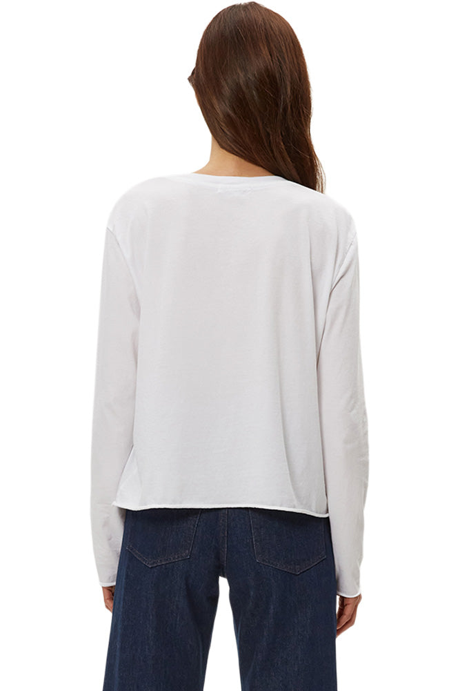 Michael Stars Aiko Crewneck Tee in White