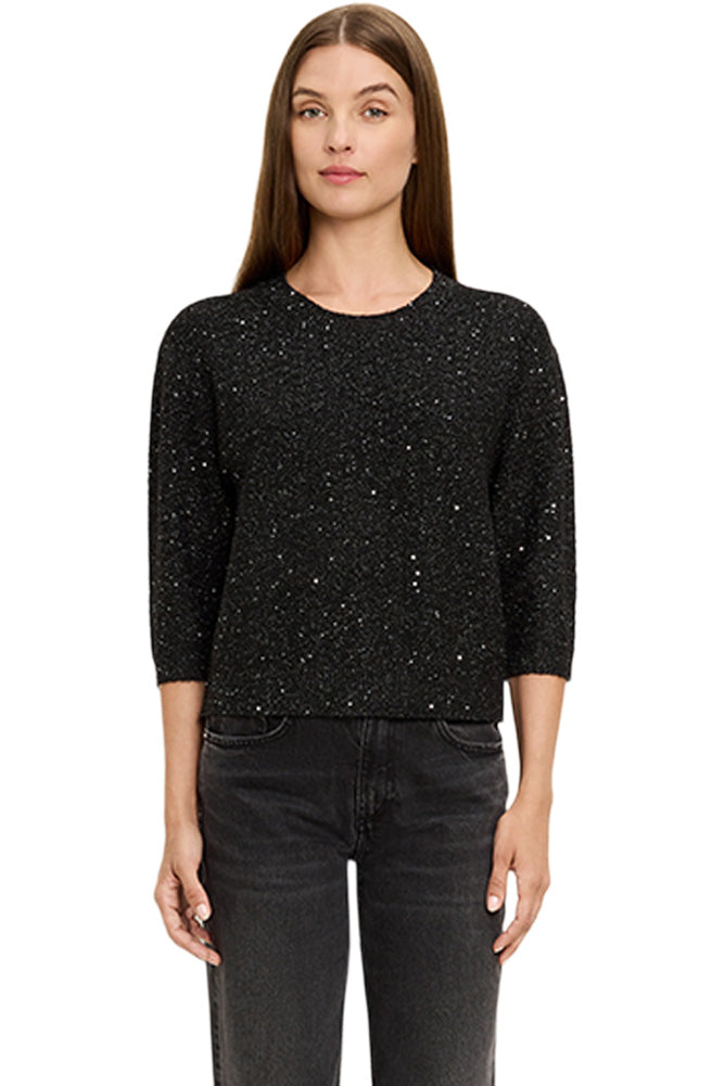 Michael Stars Amelie Sequin Sweater in Black