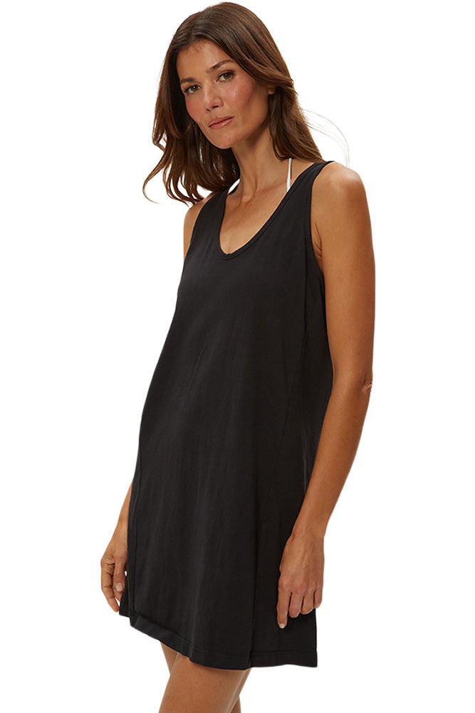 Michael Stars Camilla Tank Dress in Black