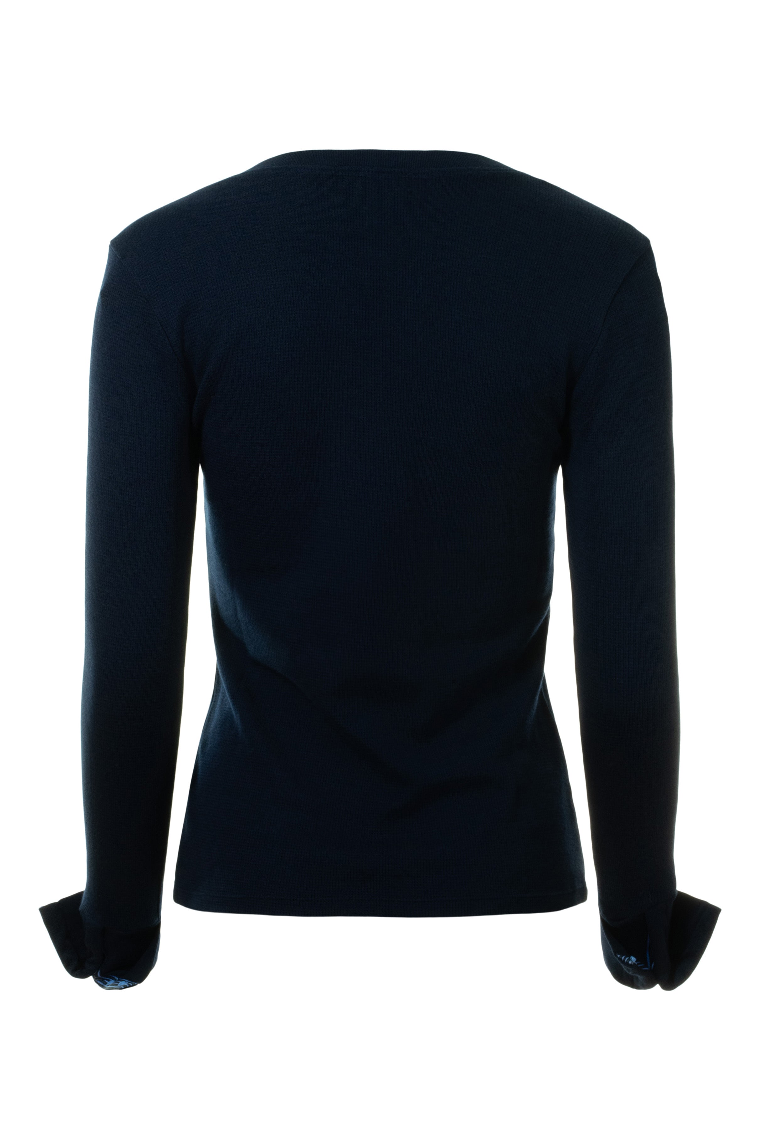 Michael Stars Dinah V-neck with Snap Wrist in Nocturnal