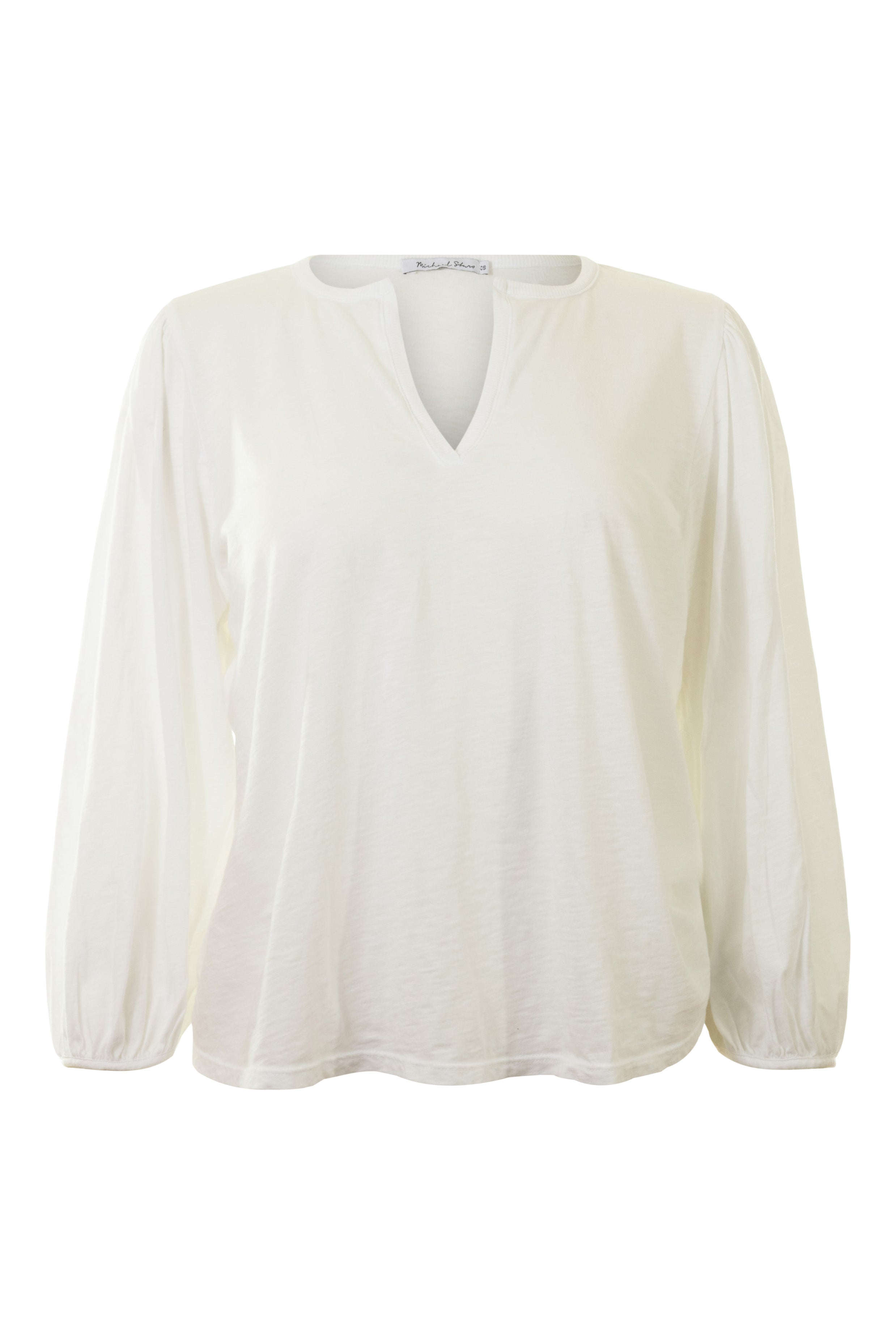 Michael Stars Gabi Puff Sleeve Top in White