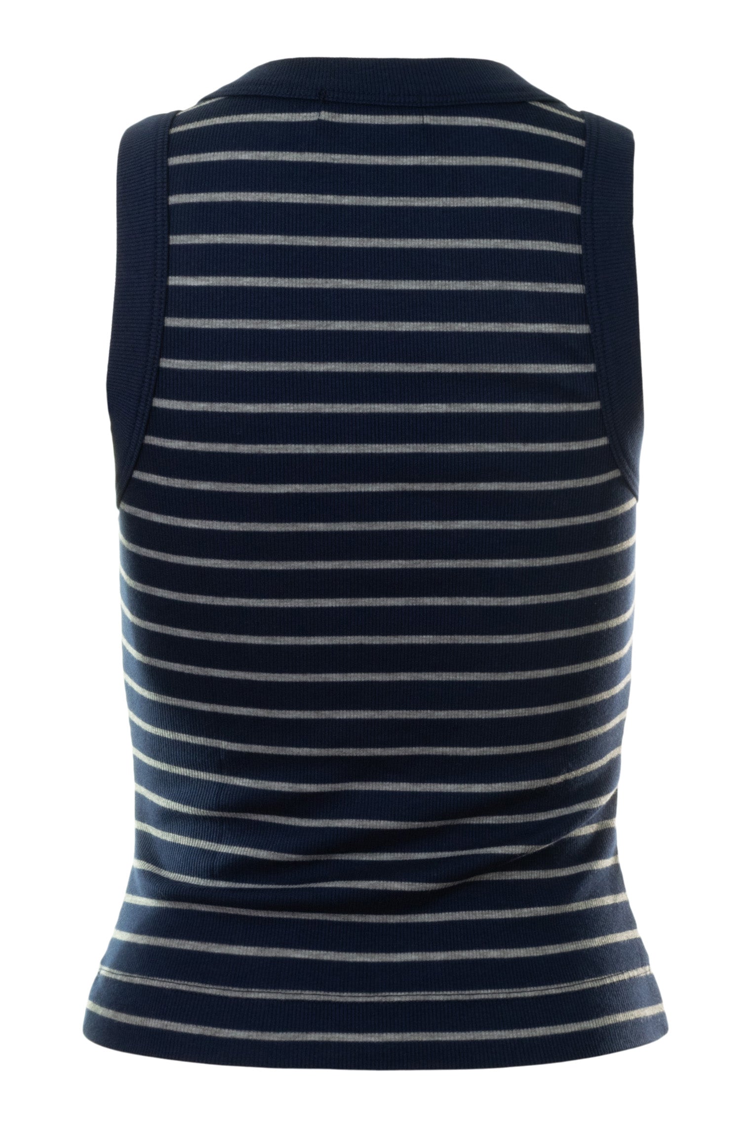 Michael Stars Gina Wide Binding Tank in Nocturnal - Heather Grey