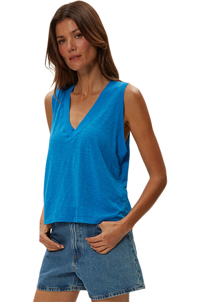 Michael Stars Ira Raw Hem Tank