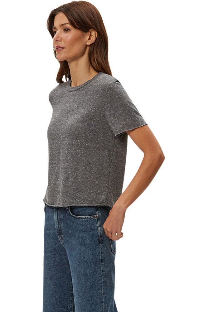 Michael Stars Jackie Raw Edge Crewneck Tee