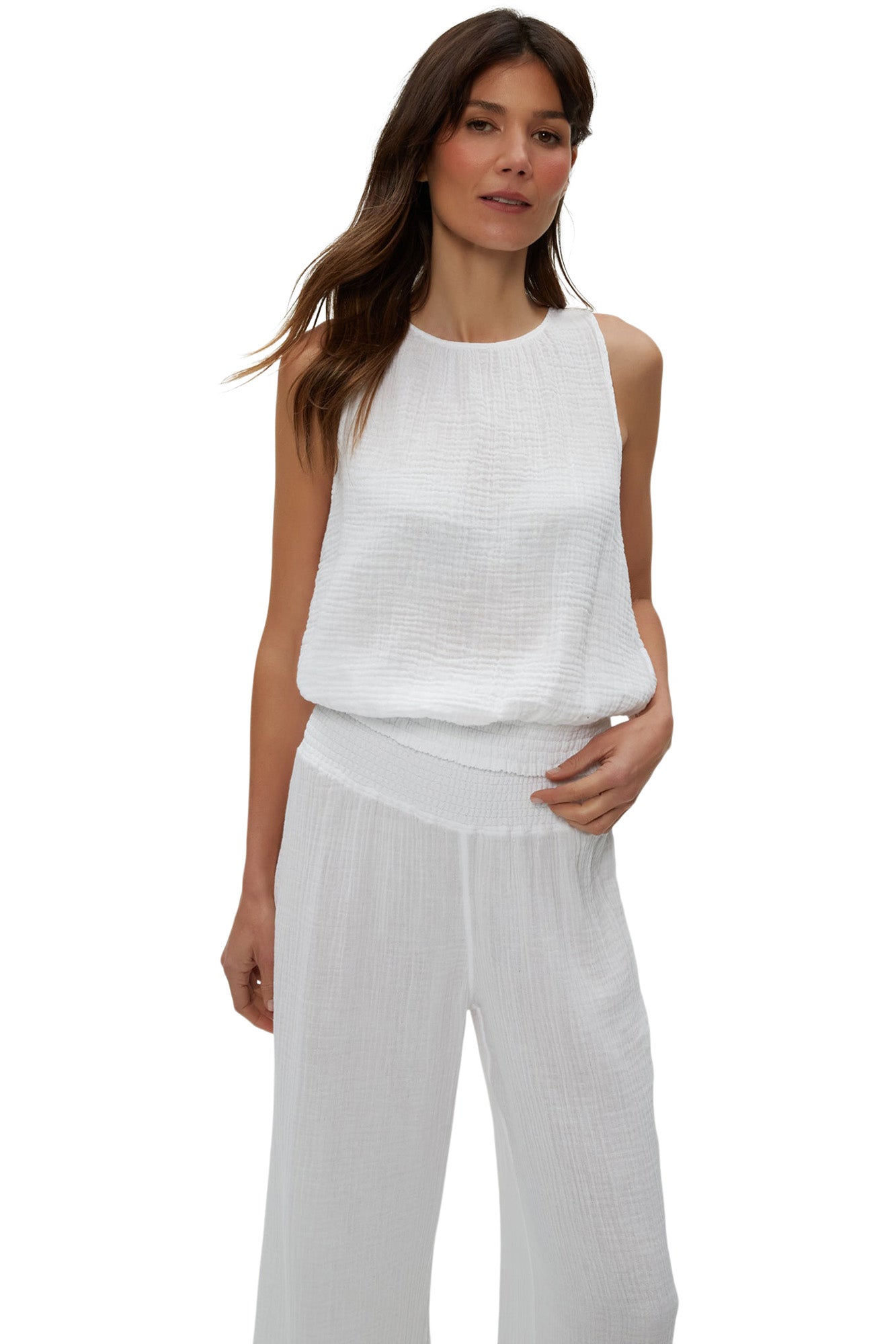 Michael Stars Janelle Tie Neck Tank