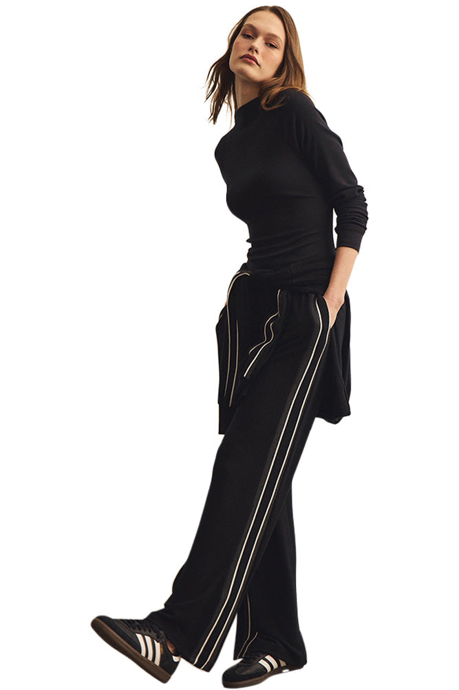 Michael Stars Judy Track Pant in Black