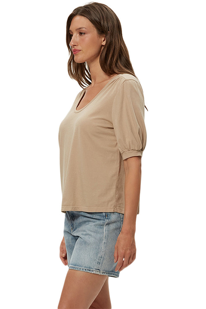 Michael Stars Leandra Scoop Shirred Top