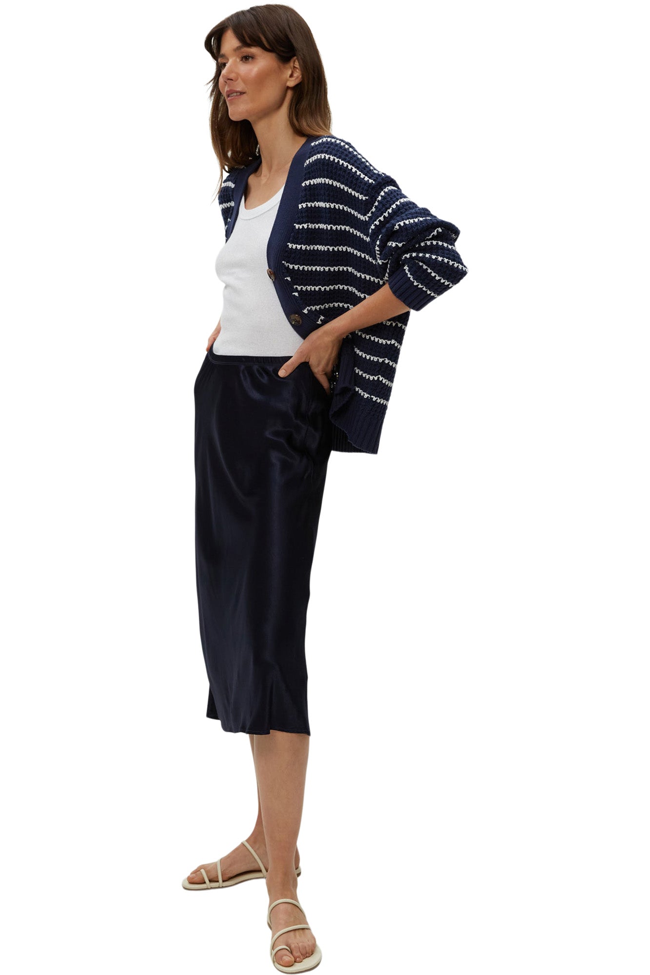 Michael Stars Leila Bias Midi Skirt