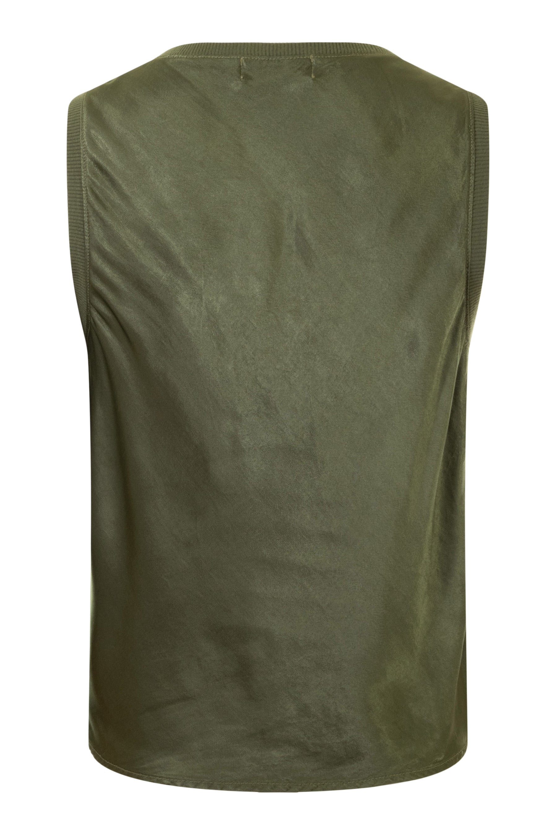 Michael Stars Liz V-neck Tank in Olive