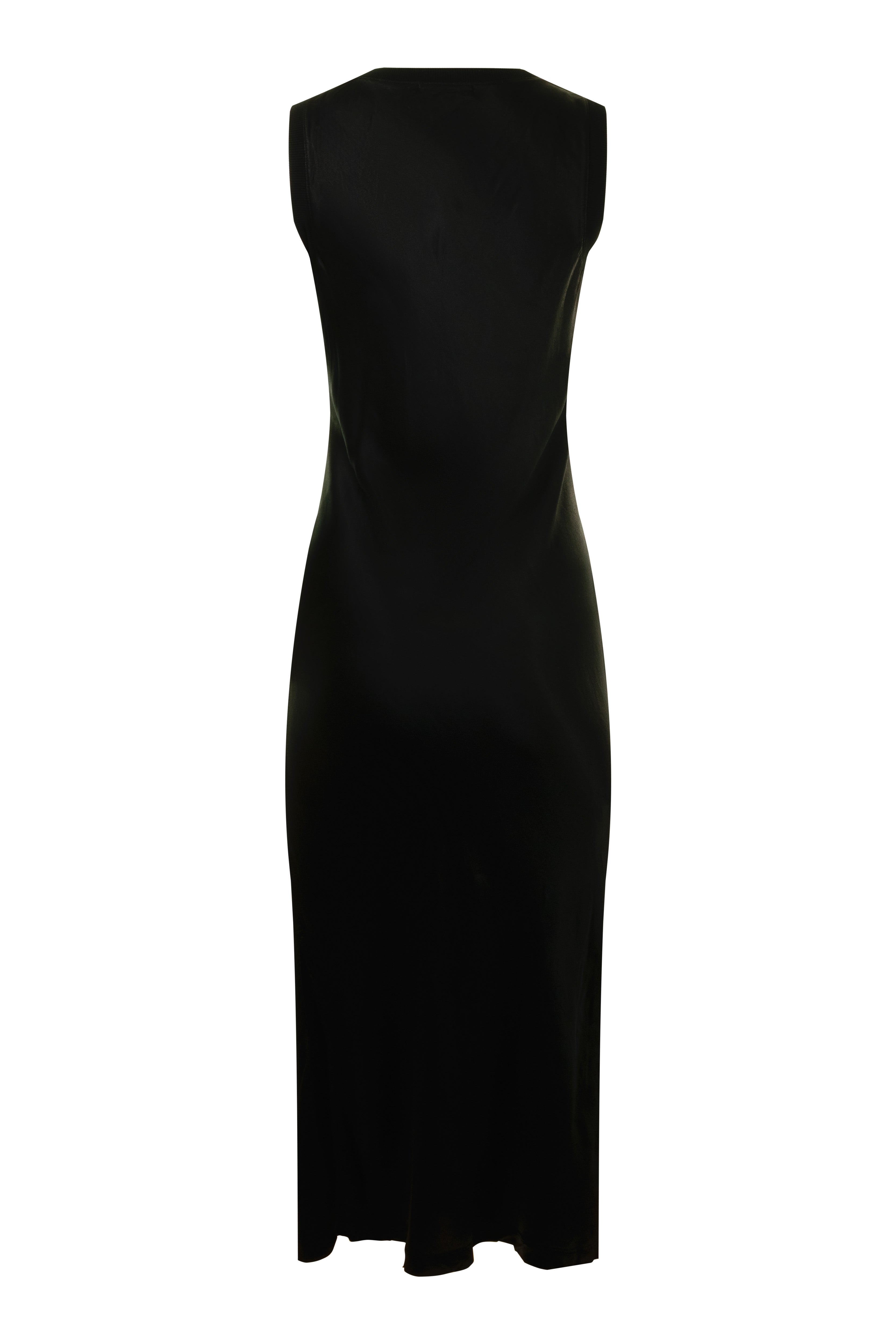 Michael Stars Randi Satin Midi Dress in Black