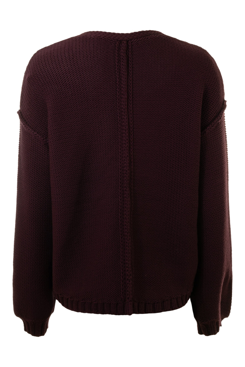 Michael Stars Kendra Relaxed Fit Sweater in Plum
