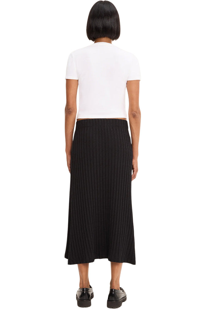 Michael Stars Shania Midi Skirt in Black