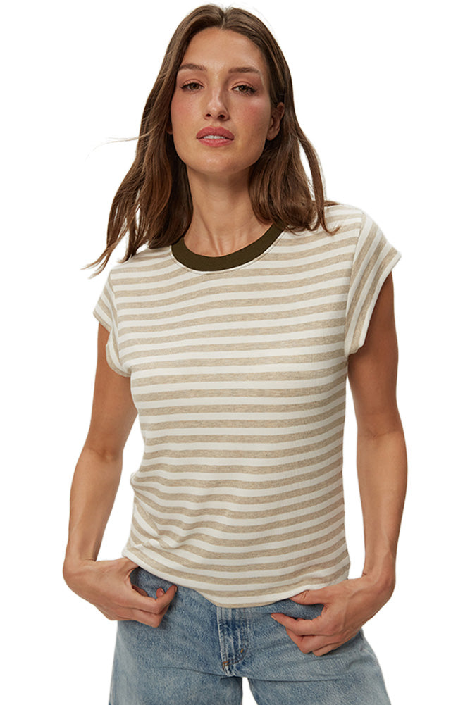 Michael Stars Tanya Power Shoulder Tee