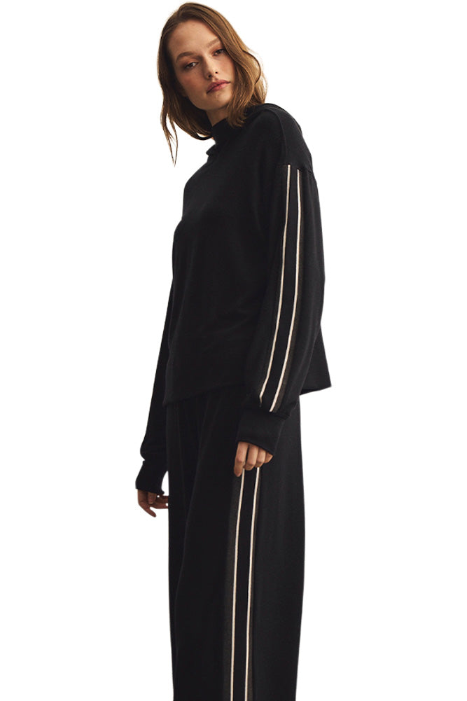 Michael Stars Taryn Hoodie in Black
