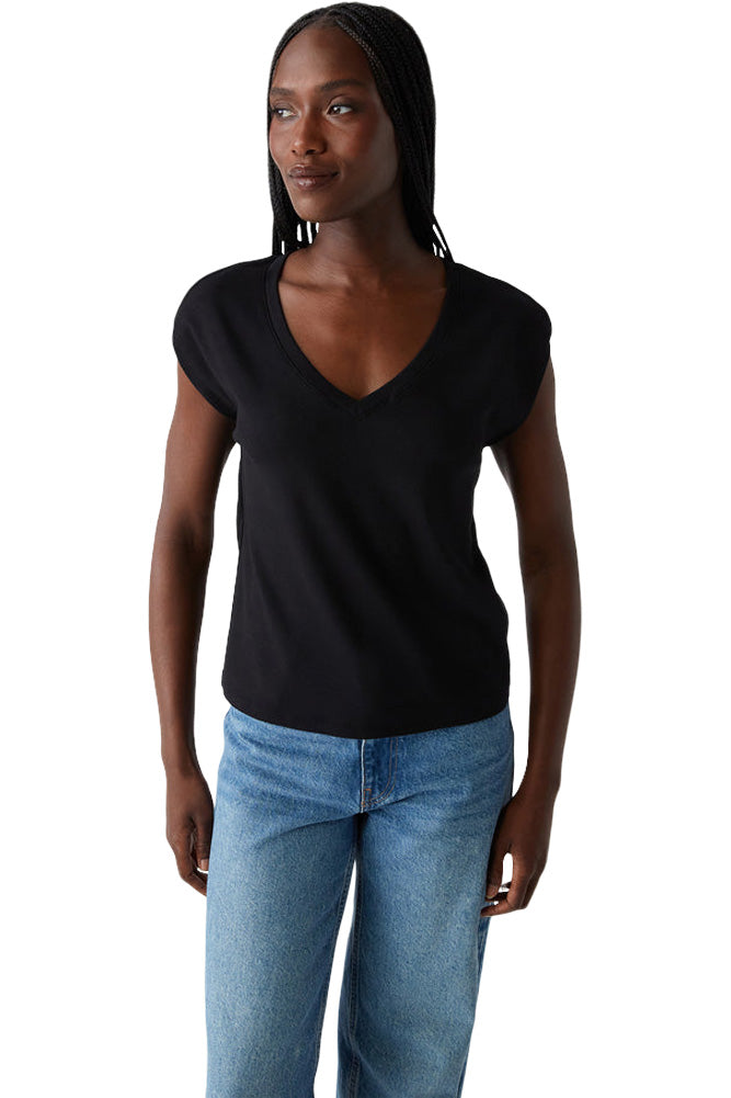 Michael Stars Tati Power Shoulder Top