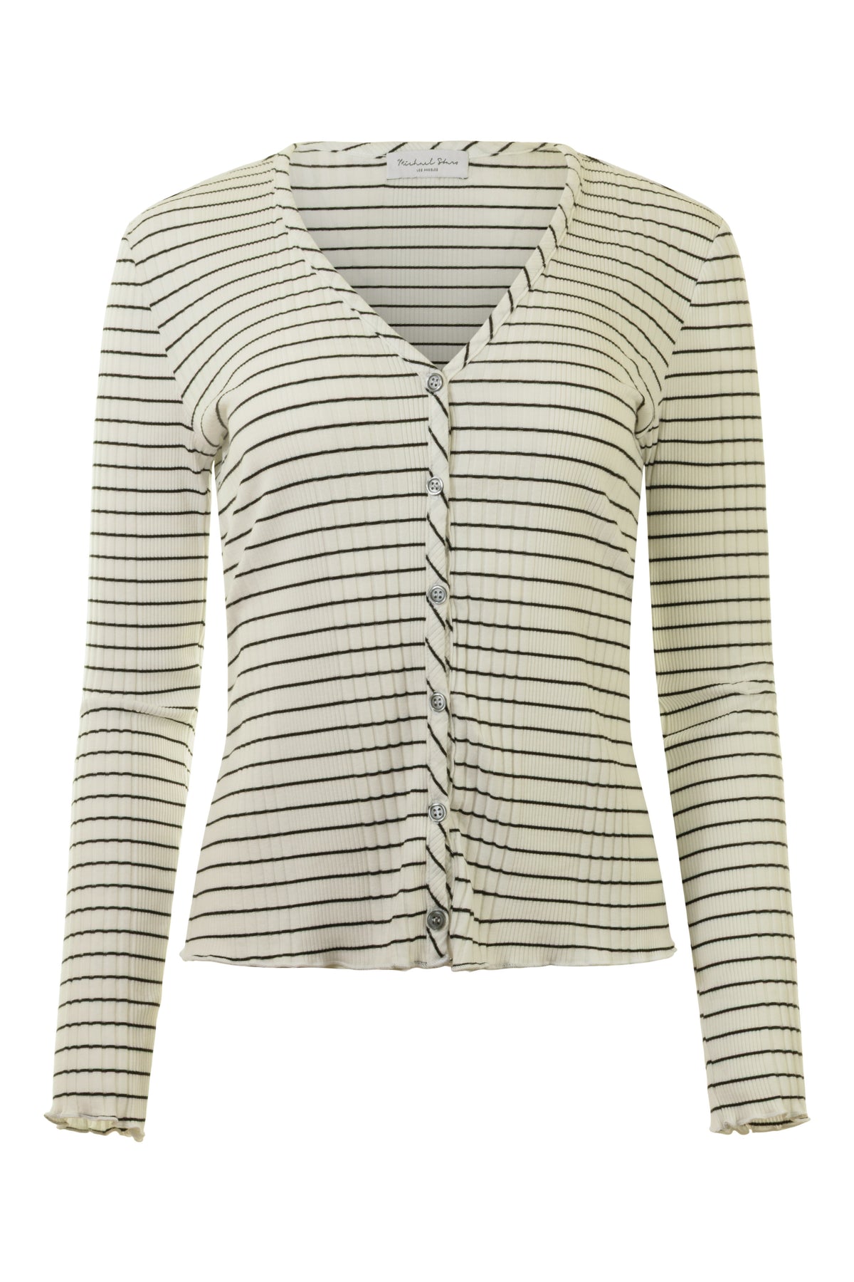 Michael Stars Zella V-neck Cardigan in Coconut Milk