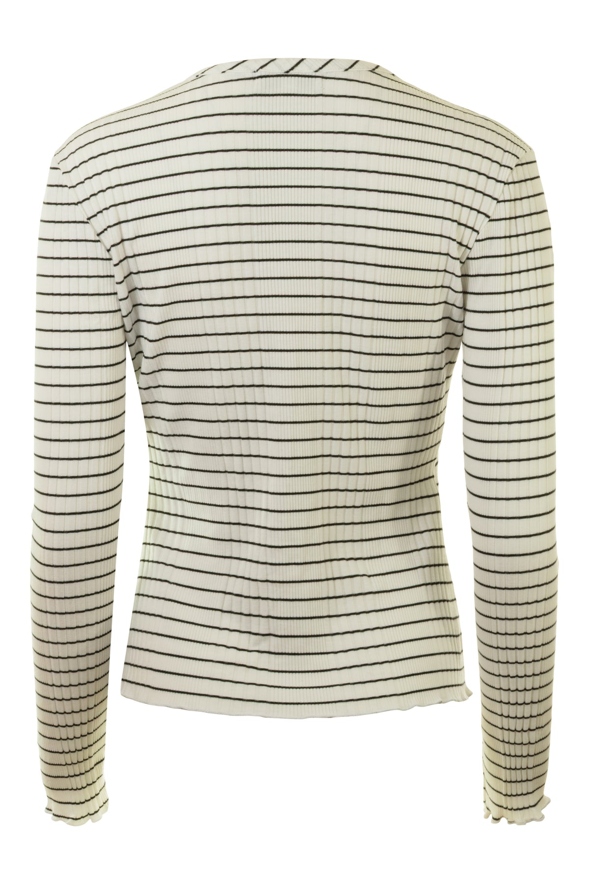 Michael Stars Kira Long Sleeve Merrow Top in Coconut Milk
