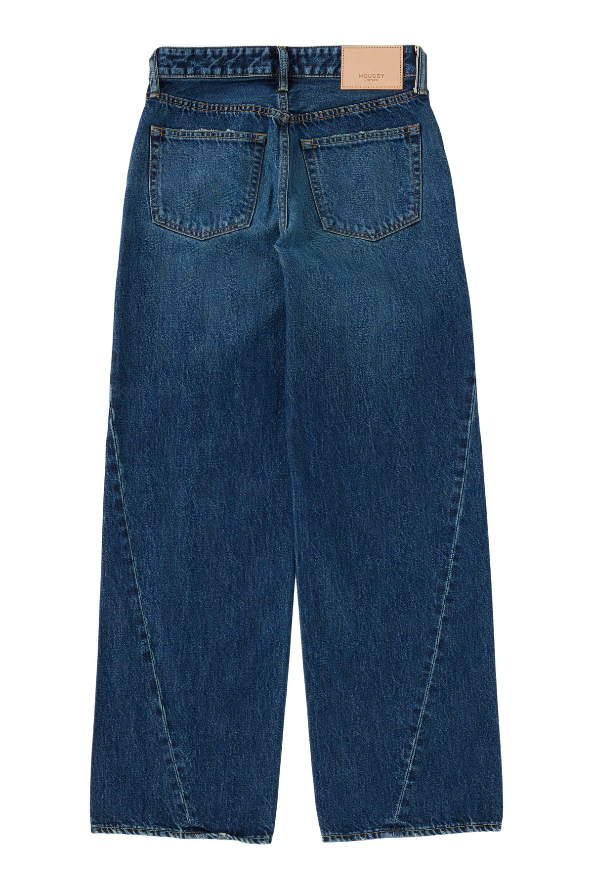 Moussy Denim Atlantic Straight Low in Dark Blue