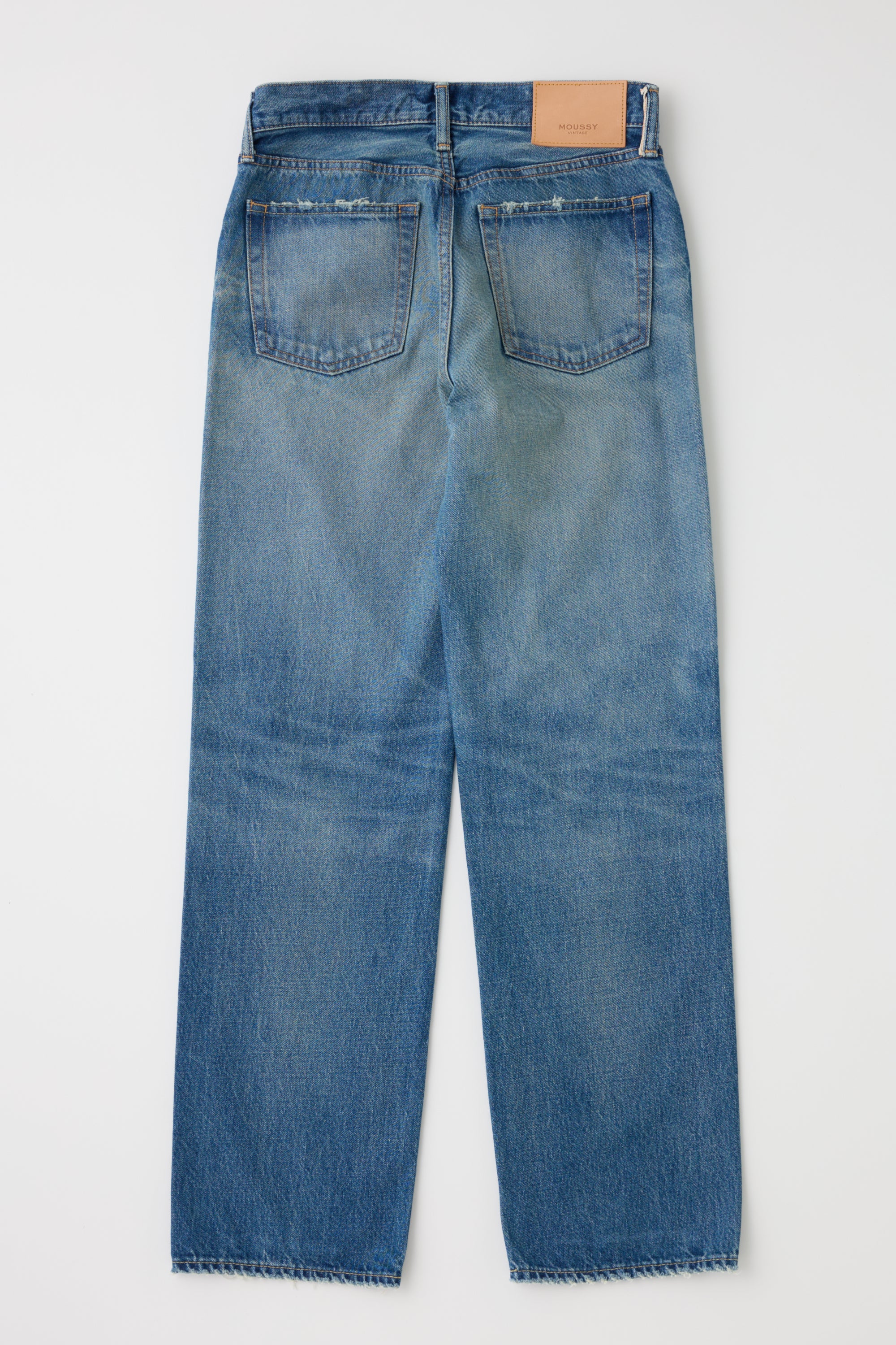 Moussy Denim Bethpage Straight Jeans in Blue